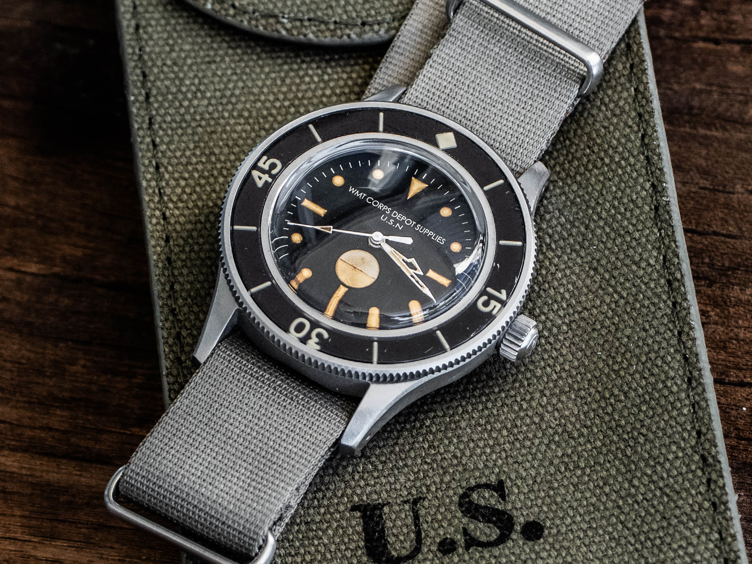 WMT Watches Seawolf – Milspec ( U.S.N. ) / Heavy Aged