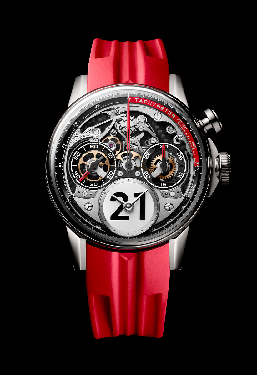 Louis Moinet Time to Race Rosso Corsa LM-96.20.8R