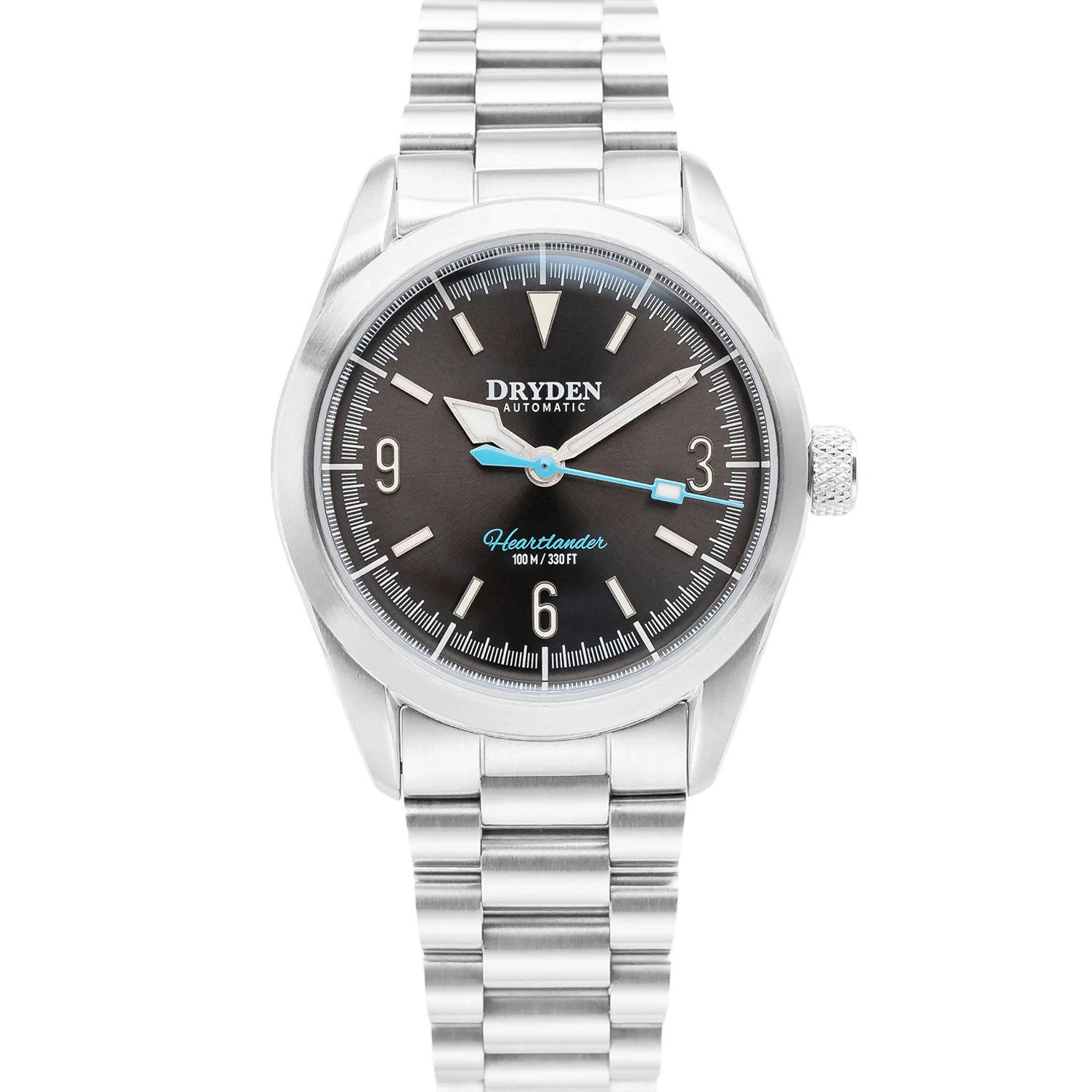 Dryden Watch Company Dryden Heartlander 38mm Automatic Field Watch - Gunmetal Gray