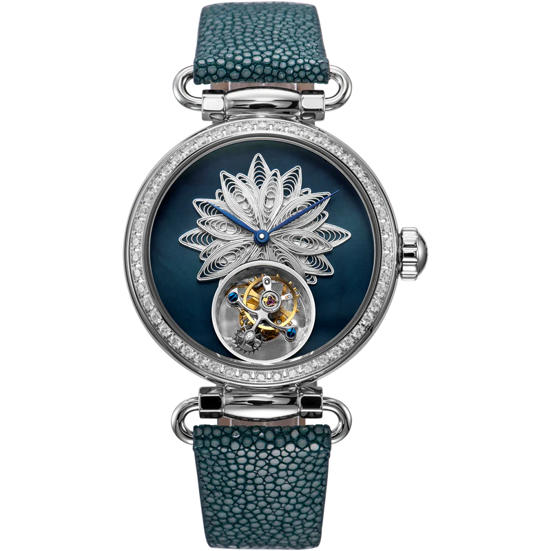 Sea-Gull Artisan ICH Series Silver Filigree Lady's Tourbillon 39mm
