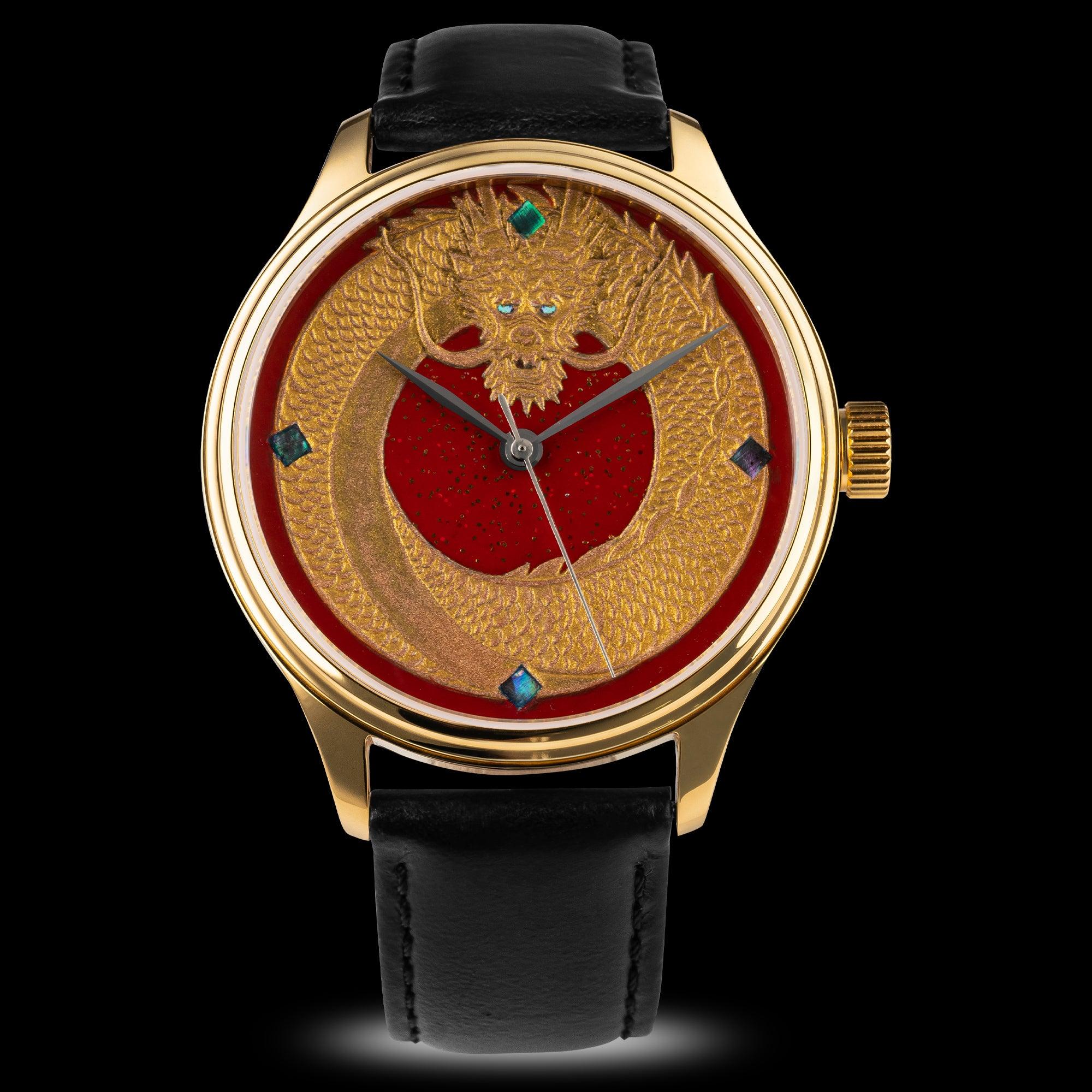 Wancher Watch Dream Dragon - Red Dragon Urushi Maki-e