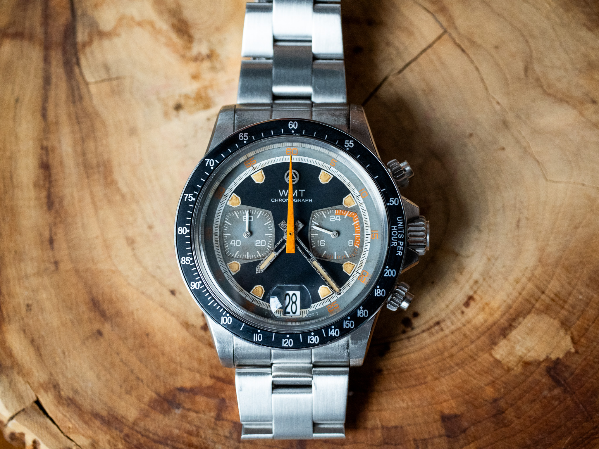 WMT Watches Monza V2 – Black Dial / Heavy Aged