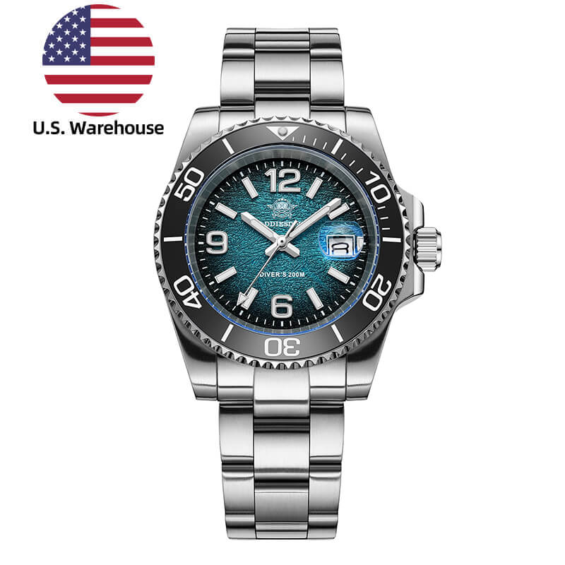 Addiesdive U.S. Warehouse -Addiesdive 41mm Modern Sub Quartz Watch with 200M Water Waterproof,AD2513