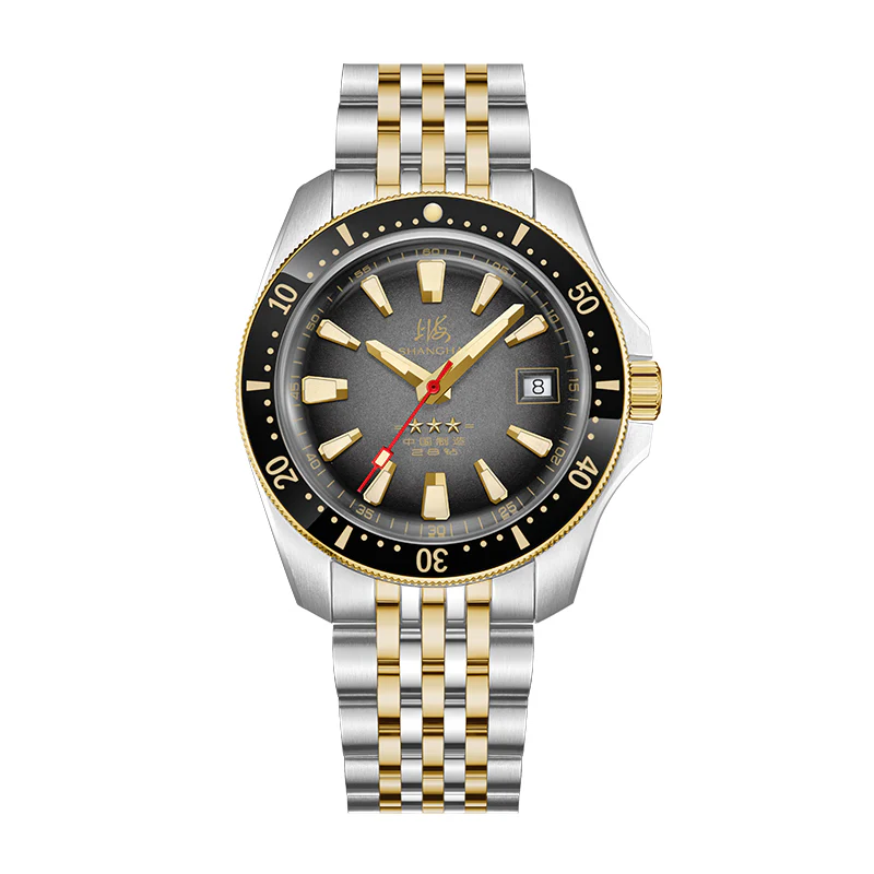 Shanghai Watch Shanghai 114 Military 39mm Dive Watch - Gray Dial
