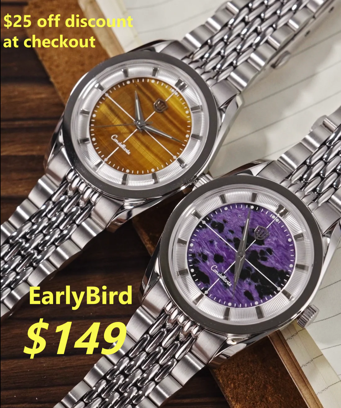 Thorn Watchdives WD1954 Arctic Classic 36mm VH31 Watch