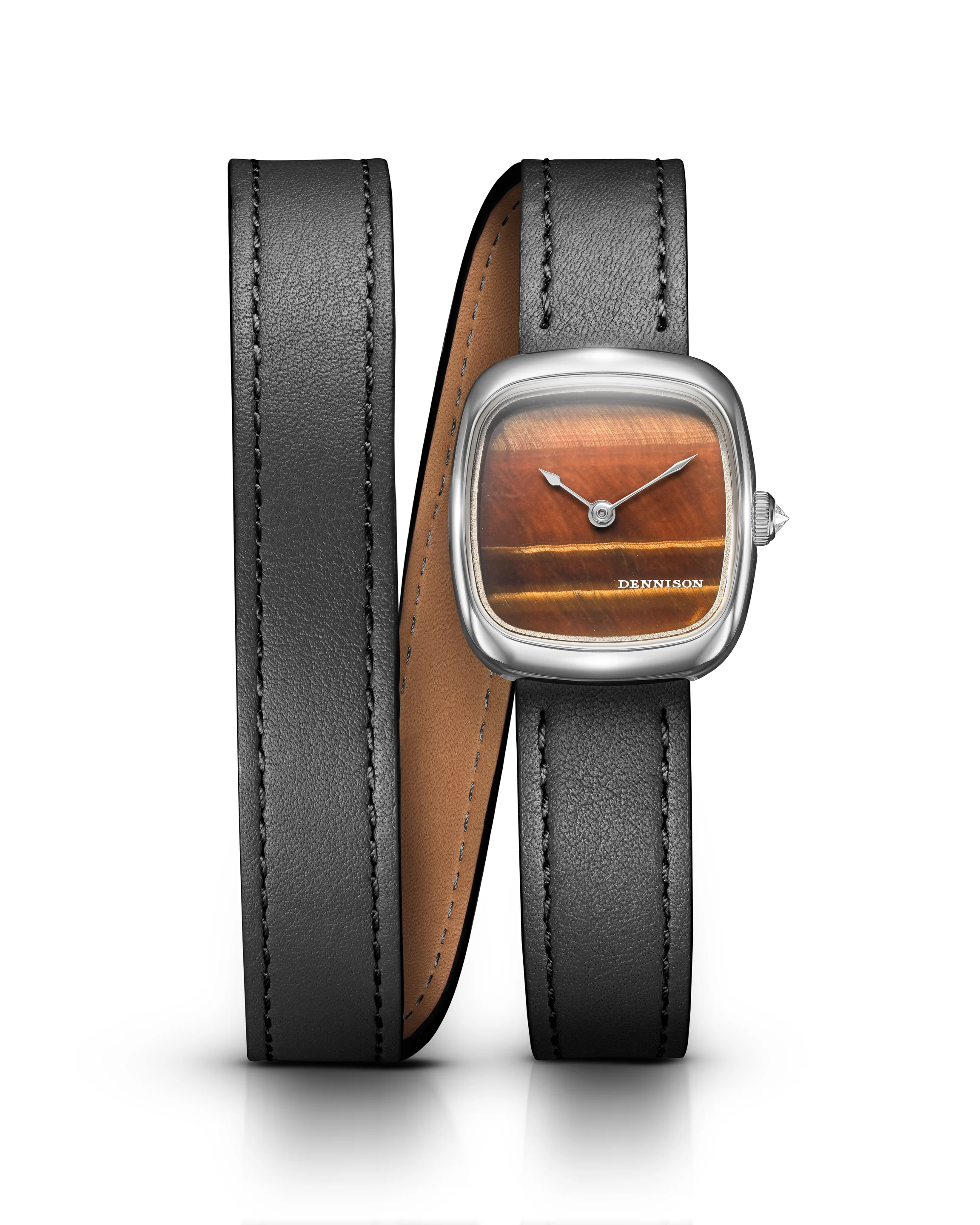 Dennison Mini Tiger Eye In Steel
