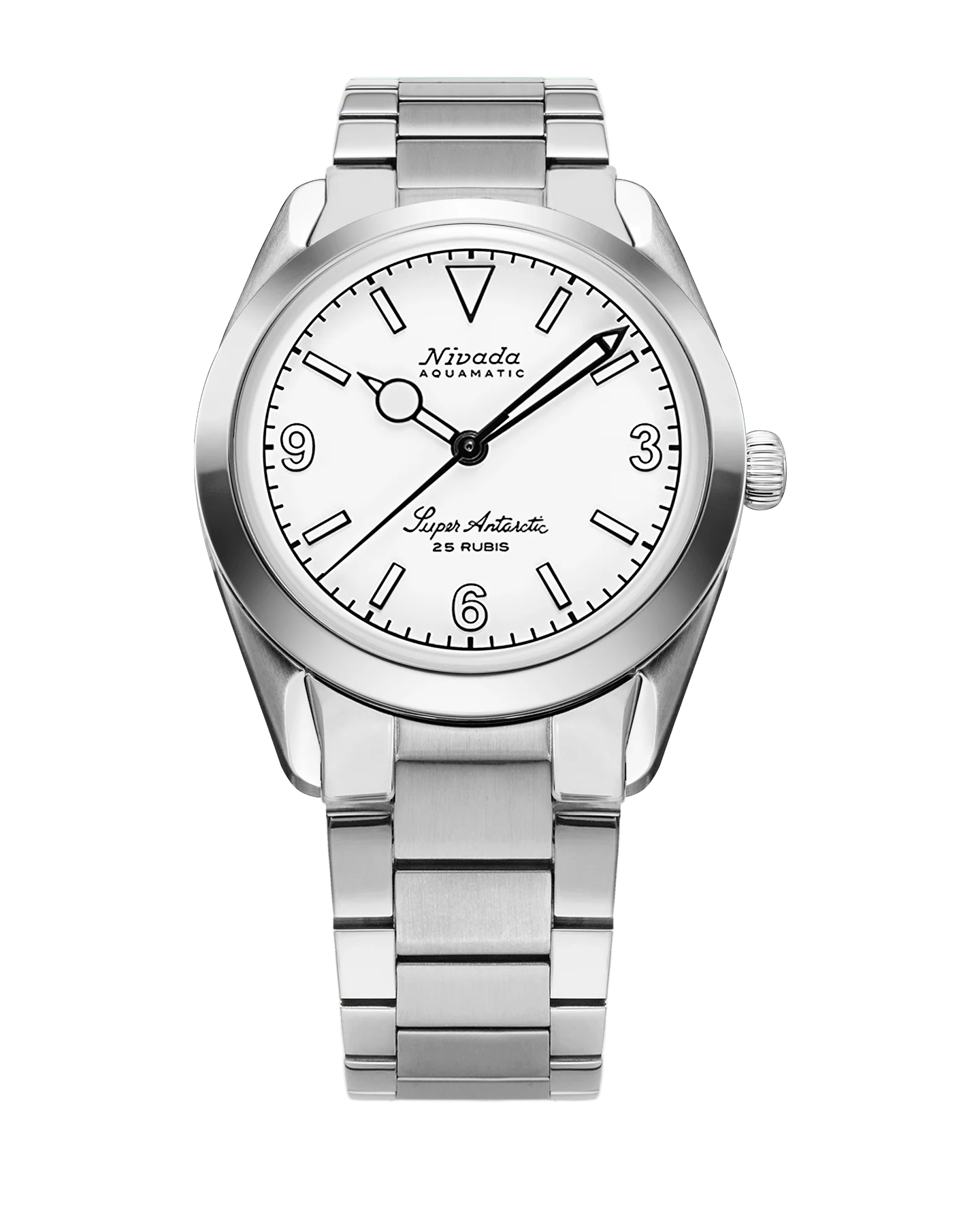 Nivada Grenchen SUPER ANTARCTIC WHITE 3.6.9 - WHITE LUMINOVA - 38mm