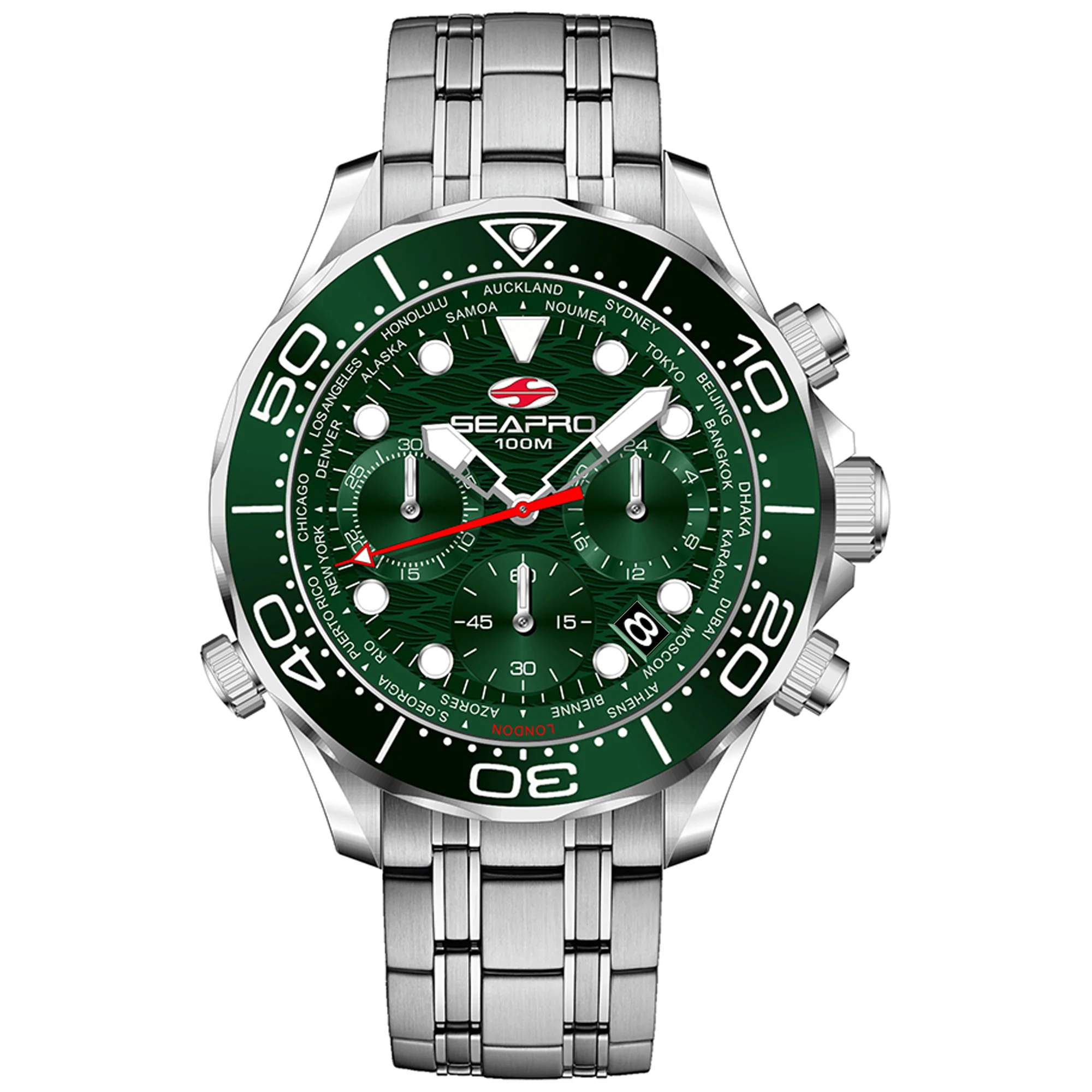 Egard Watch Company Seapro Men's Mondial Timer