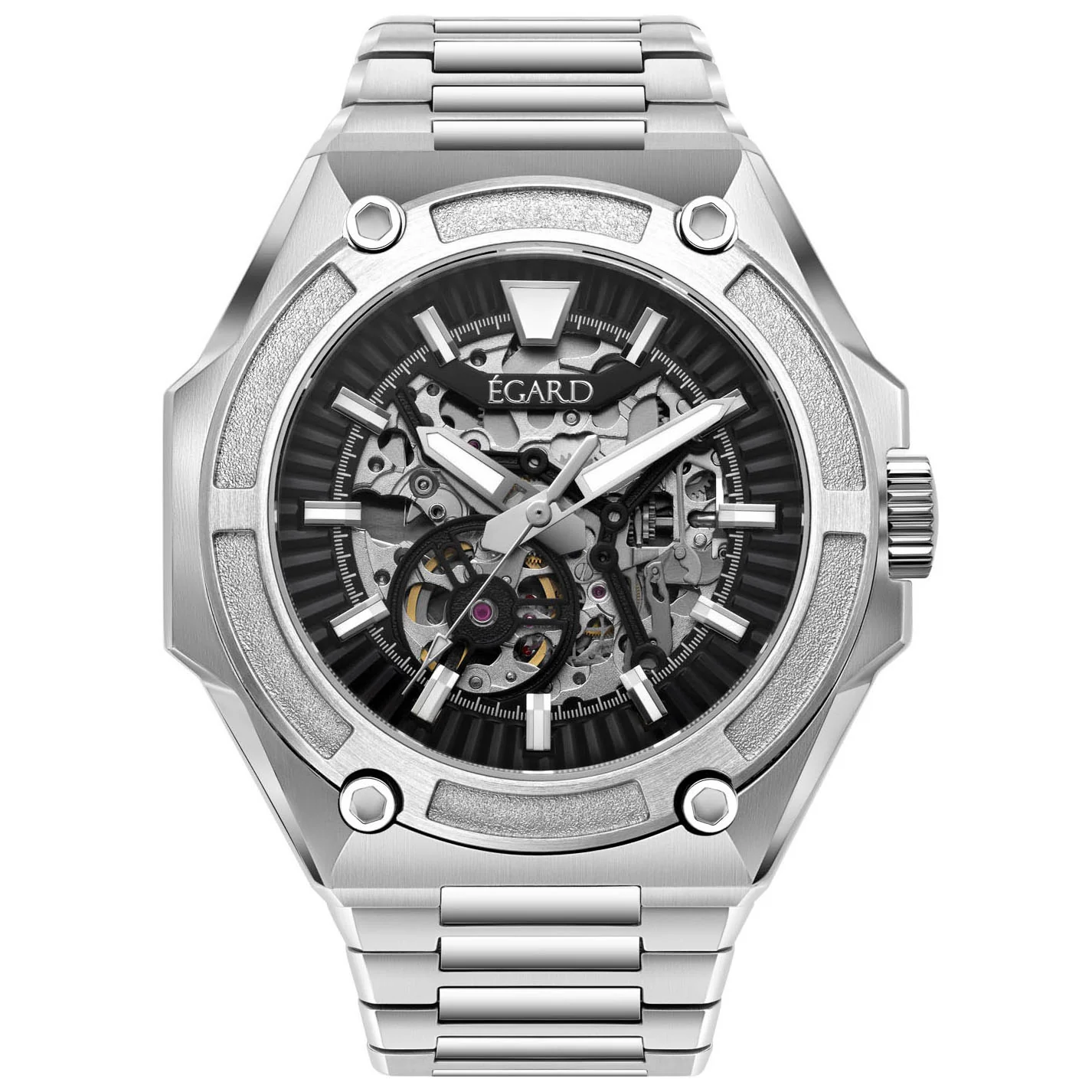 Egard Watch Company King Ocean Skeleton Steel
