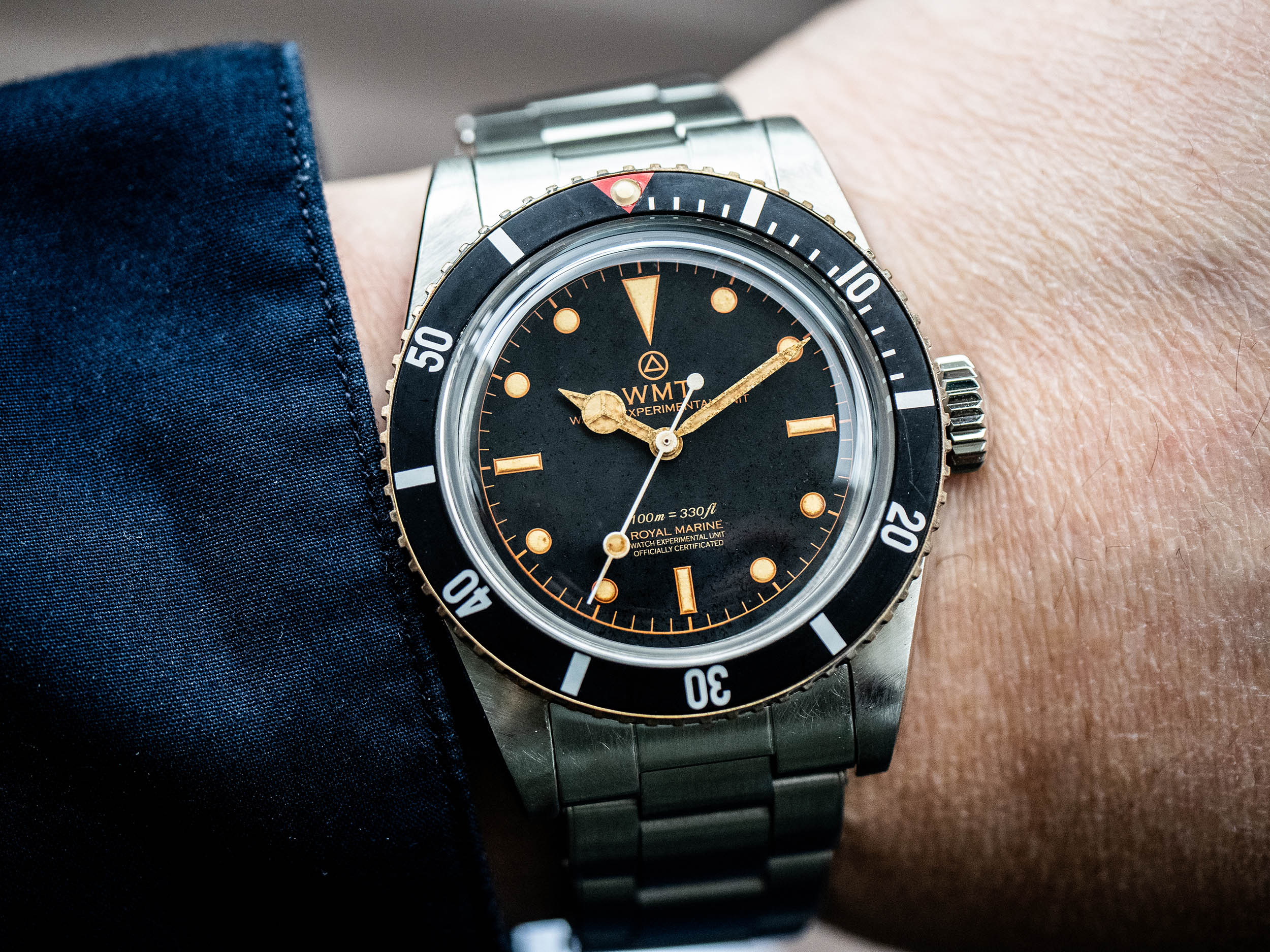 WMT Watches Sea Diver – All Aged With Brass Bezel / Black Dial Edition