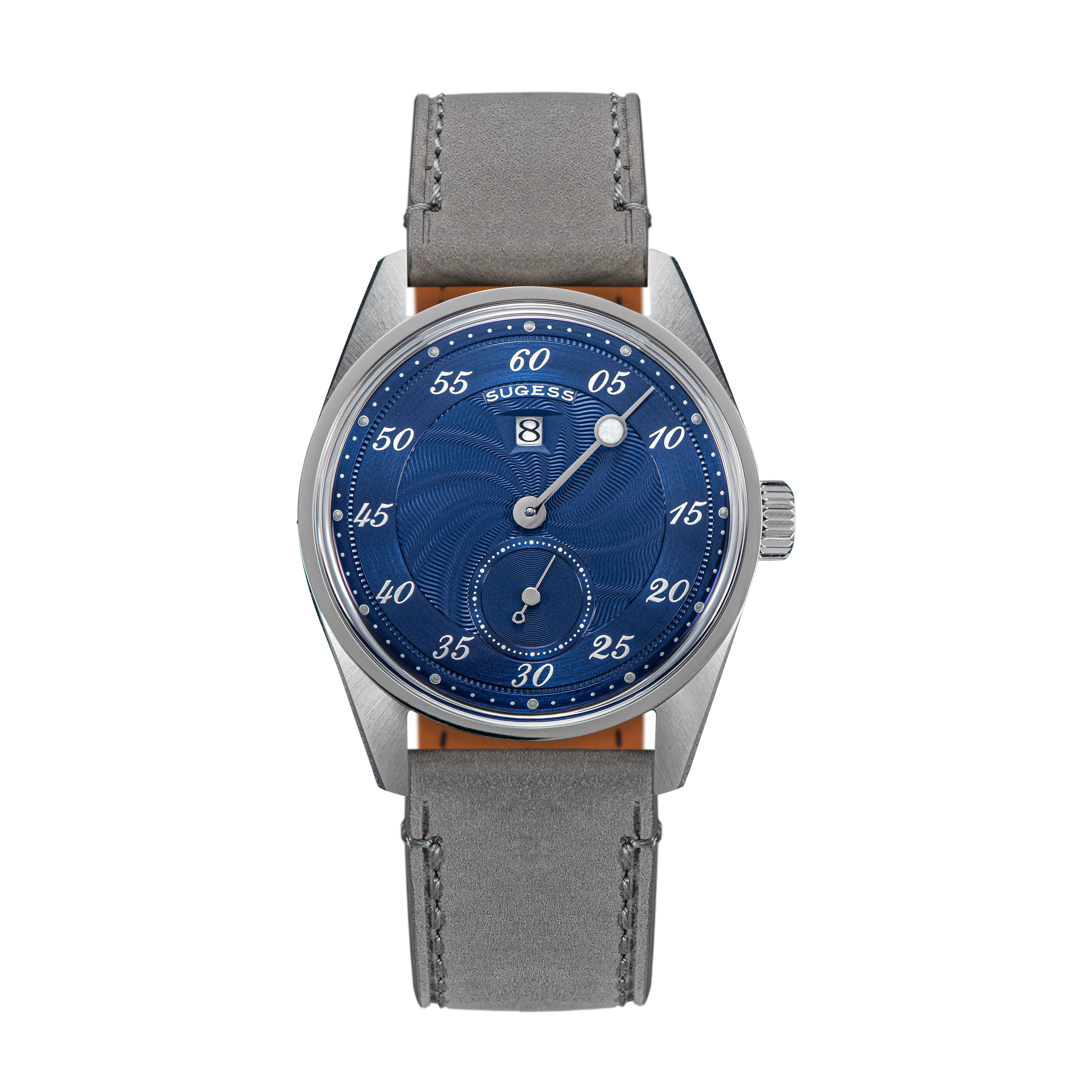 Sugess Automatic S451-1 Deep Blue Dial Jumping Hour One Pointer Stainless Steel