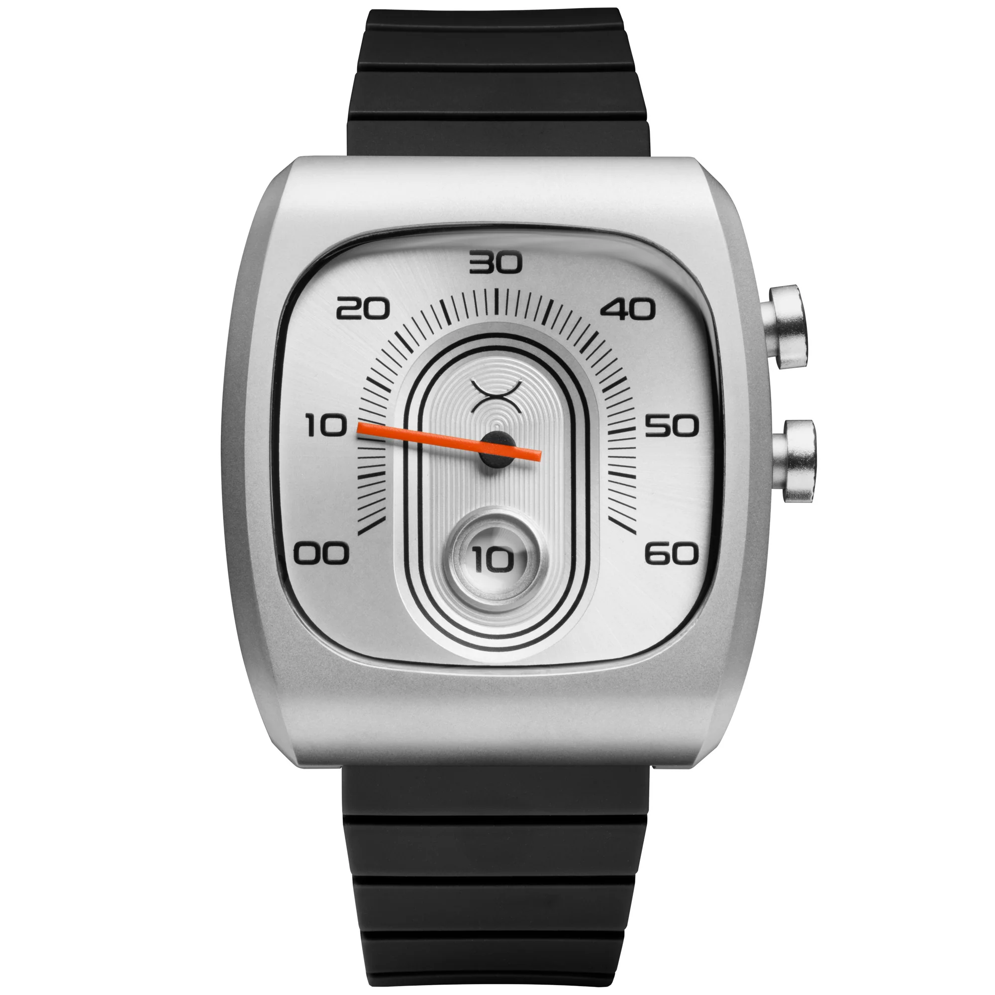 Xeric Retroscope Jump Hour Silver Black