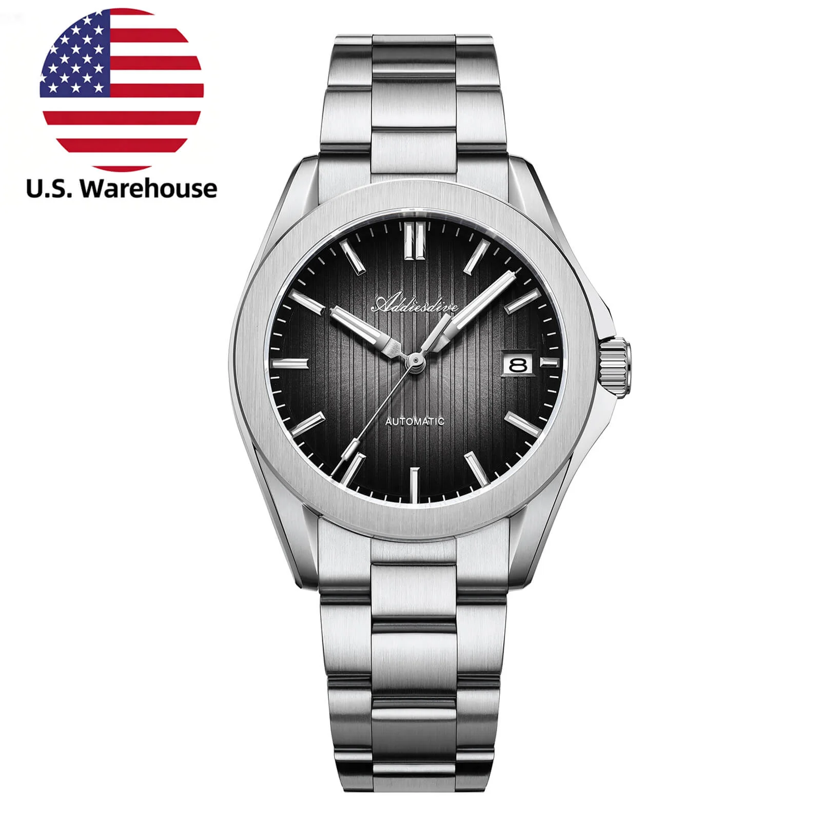 Addiesdive U.S. Warehouse -ADDIESDIVE 38mm 8215 Automatic Watch AD2533