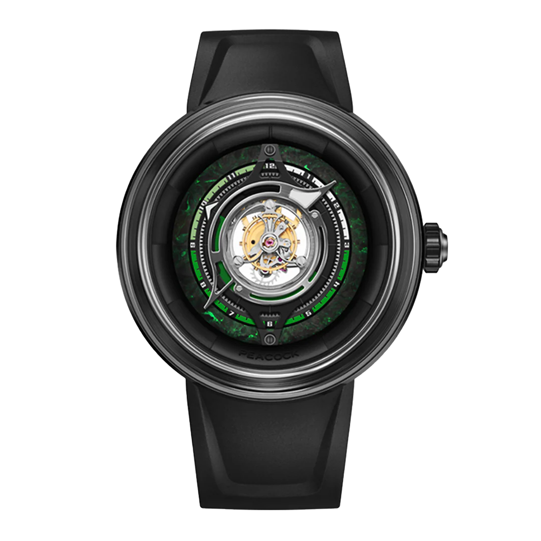 Peacock Peacock Black Hole Central Tourbillon Watch