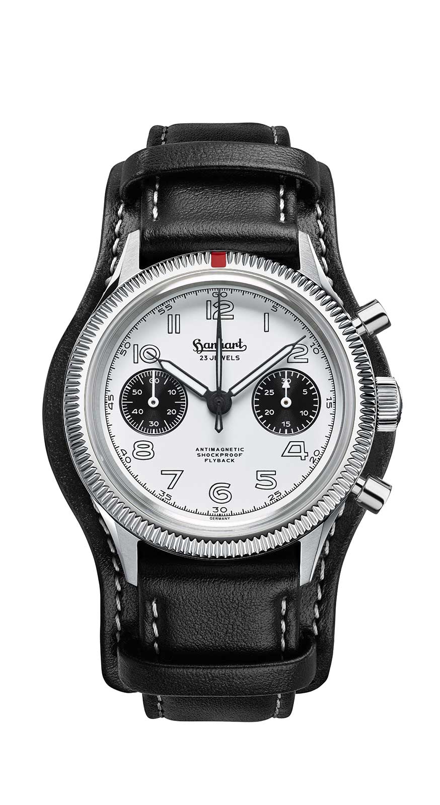 Hanhart 417 ES 1954 Flyback Panda, 39 mm