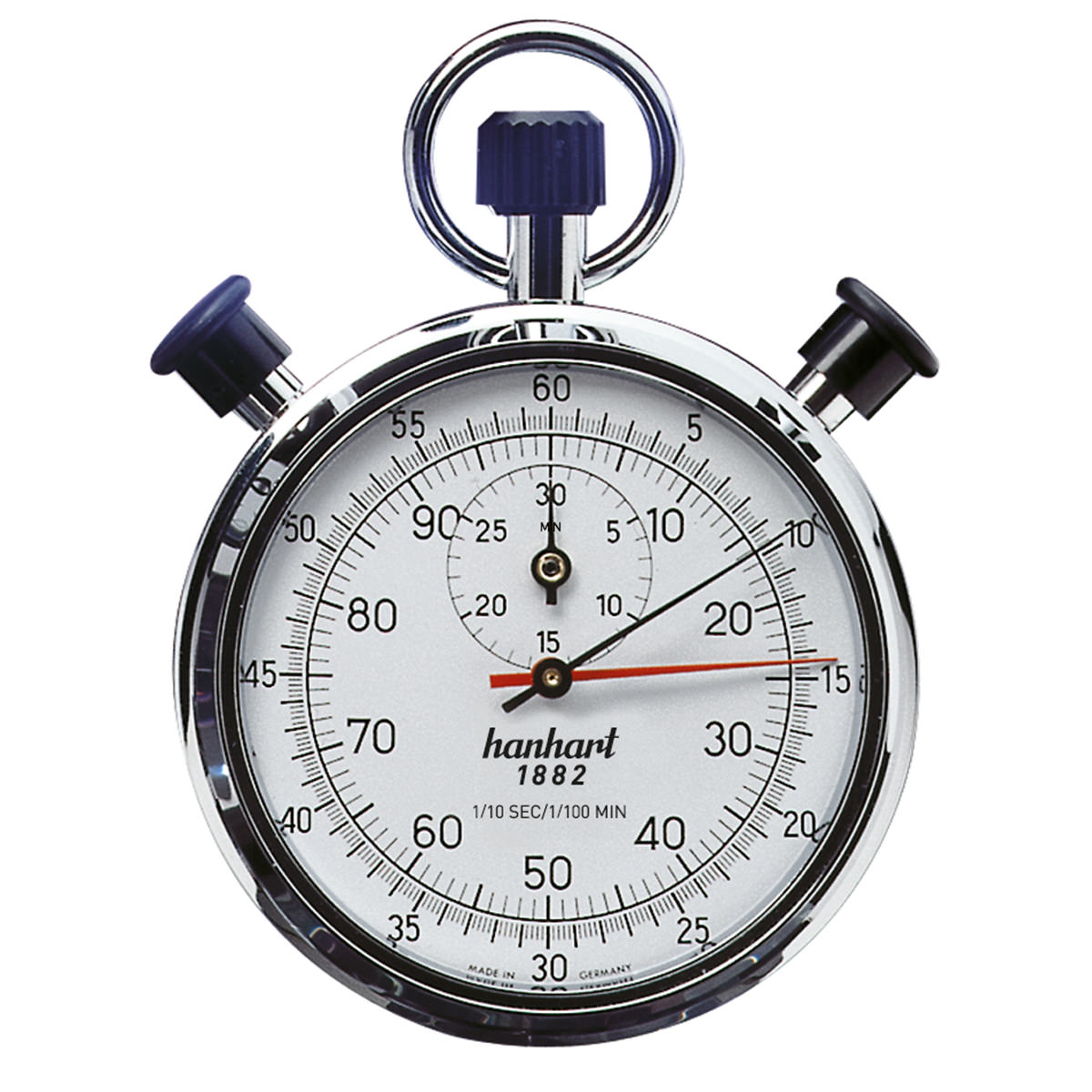 Hanhart Additions-Doppelstopper – Industriemodell 1/5 Sek. + 1/100 Min.