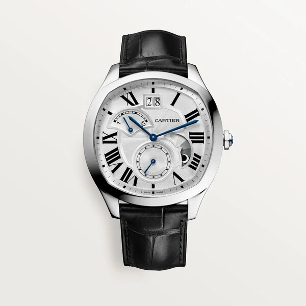 Cartier Часы Drive de Cartier, большое окошко даты, ретроградный указатель времени второго часового пояса, индикатор день/ночь