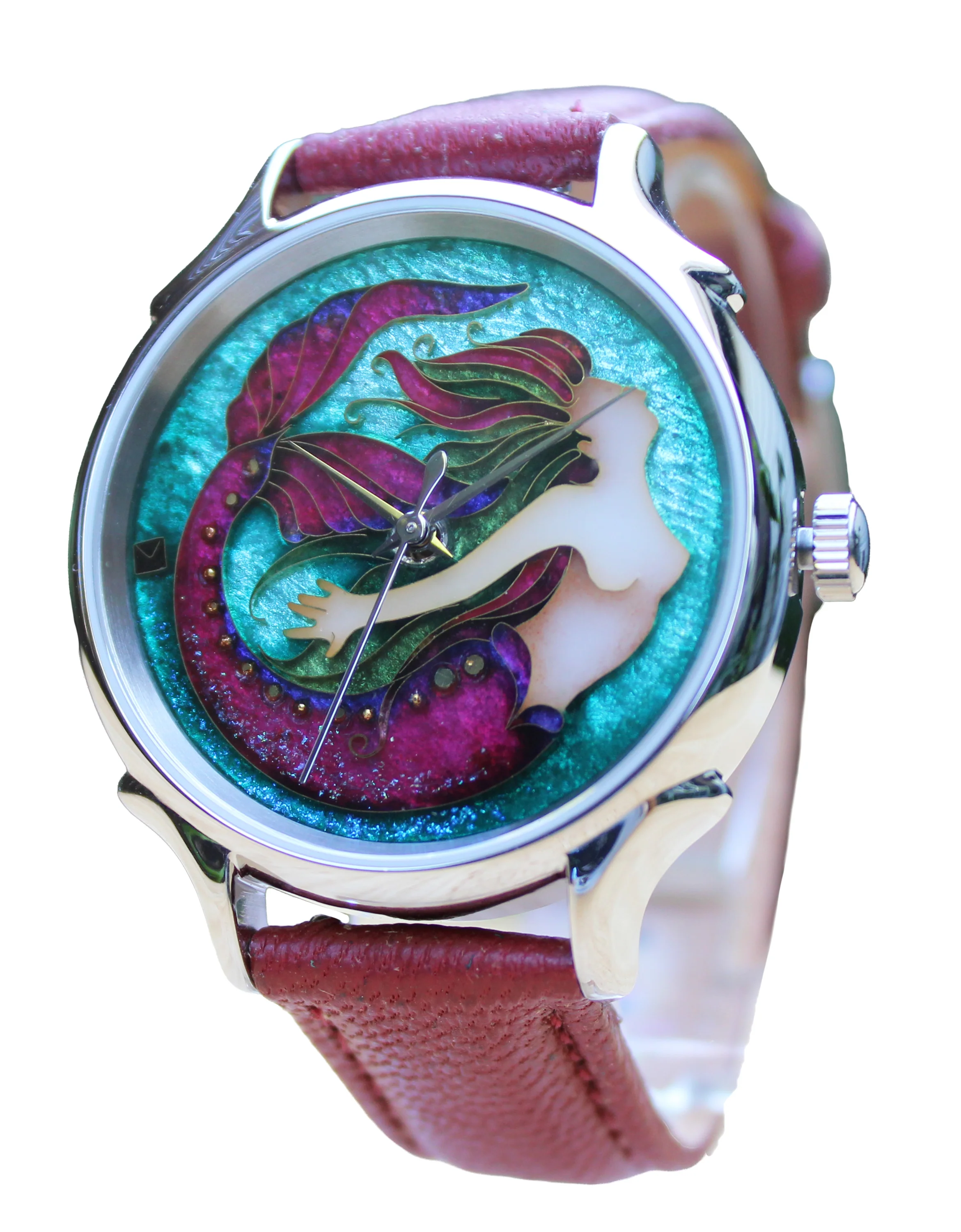 Celeste Watch Company Cloisonné Mermaid by Merry-Lee Rae