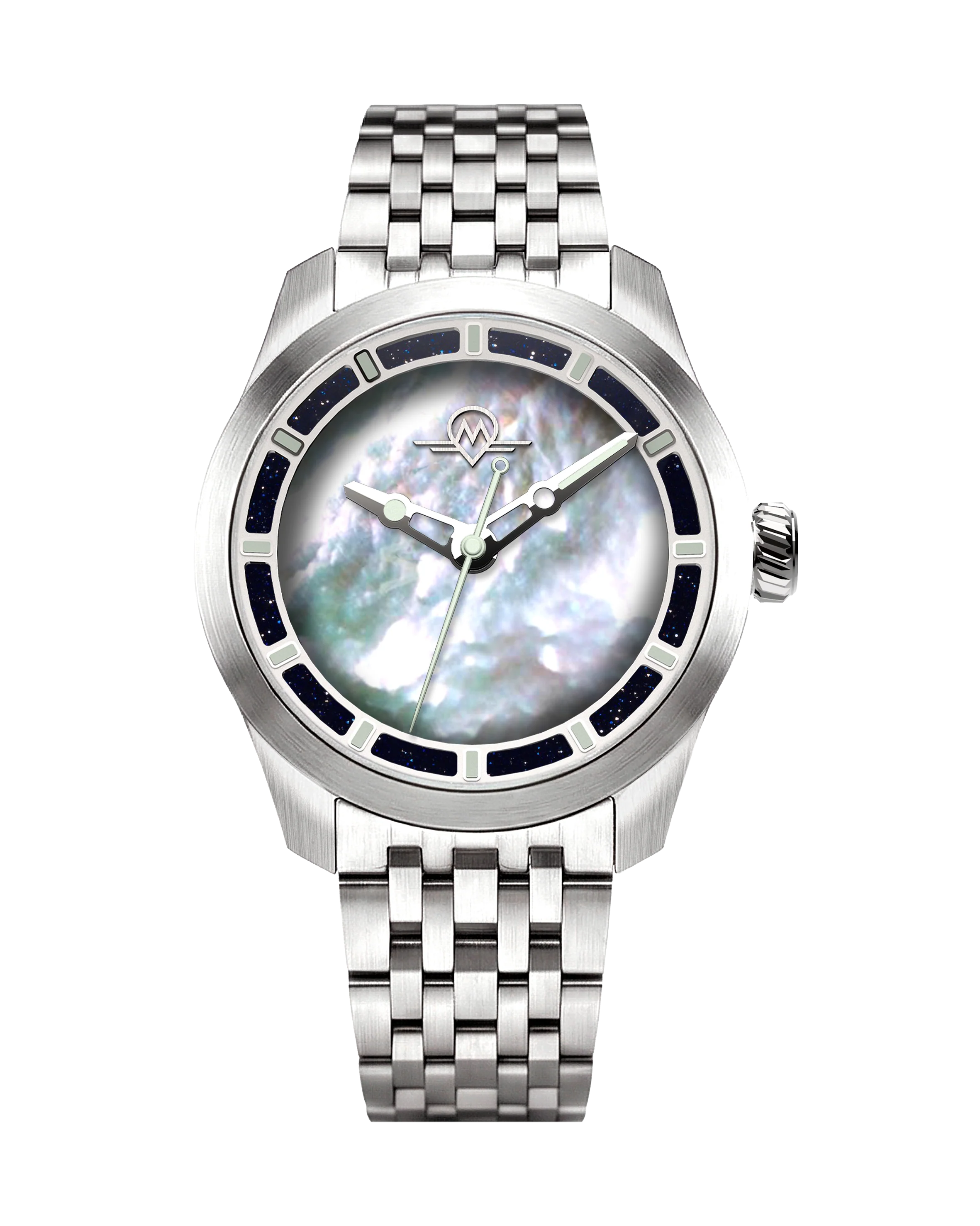 Monro MONRO LUNA ADVENTURE MLA-PPB PLANET PEARL, 9039 Automatic Watch, 39mm Stainless Steel