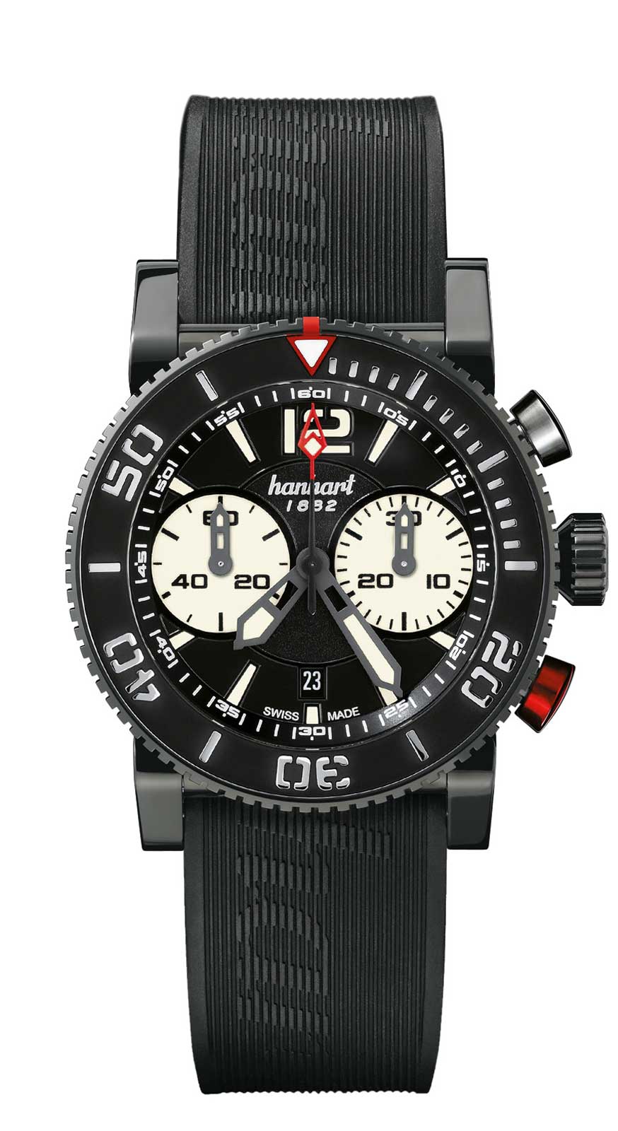 Hanhart PRIMUS Diver Dark, 44 mm