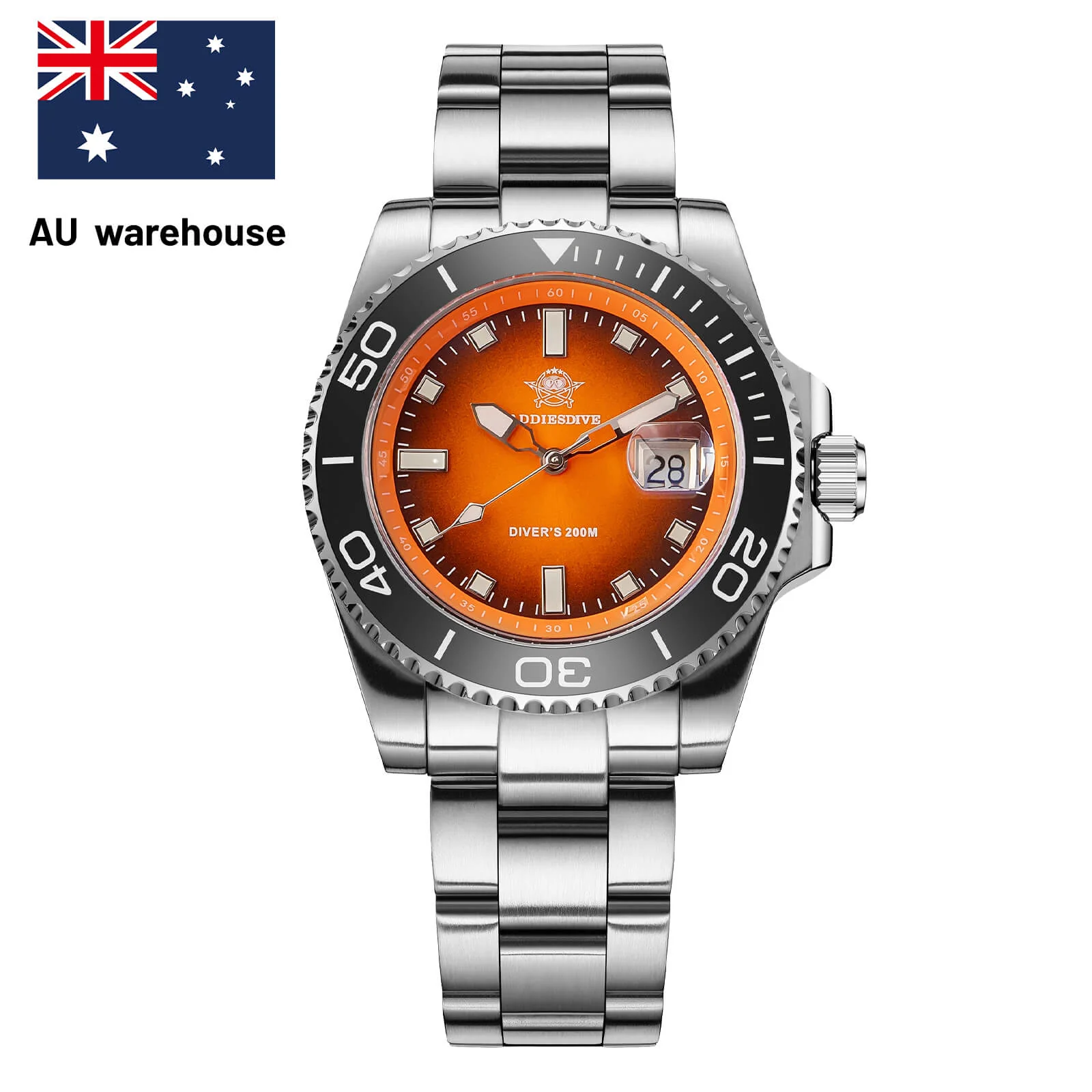 Addiesdive AU Warehouse -ADDIESDIVE 41mm Quartz Dive Watch AD2089