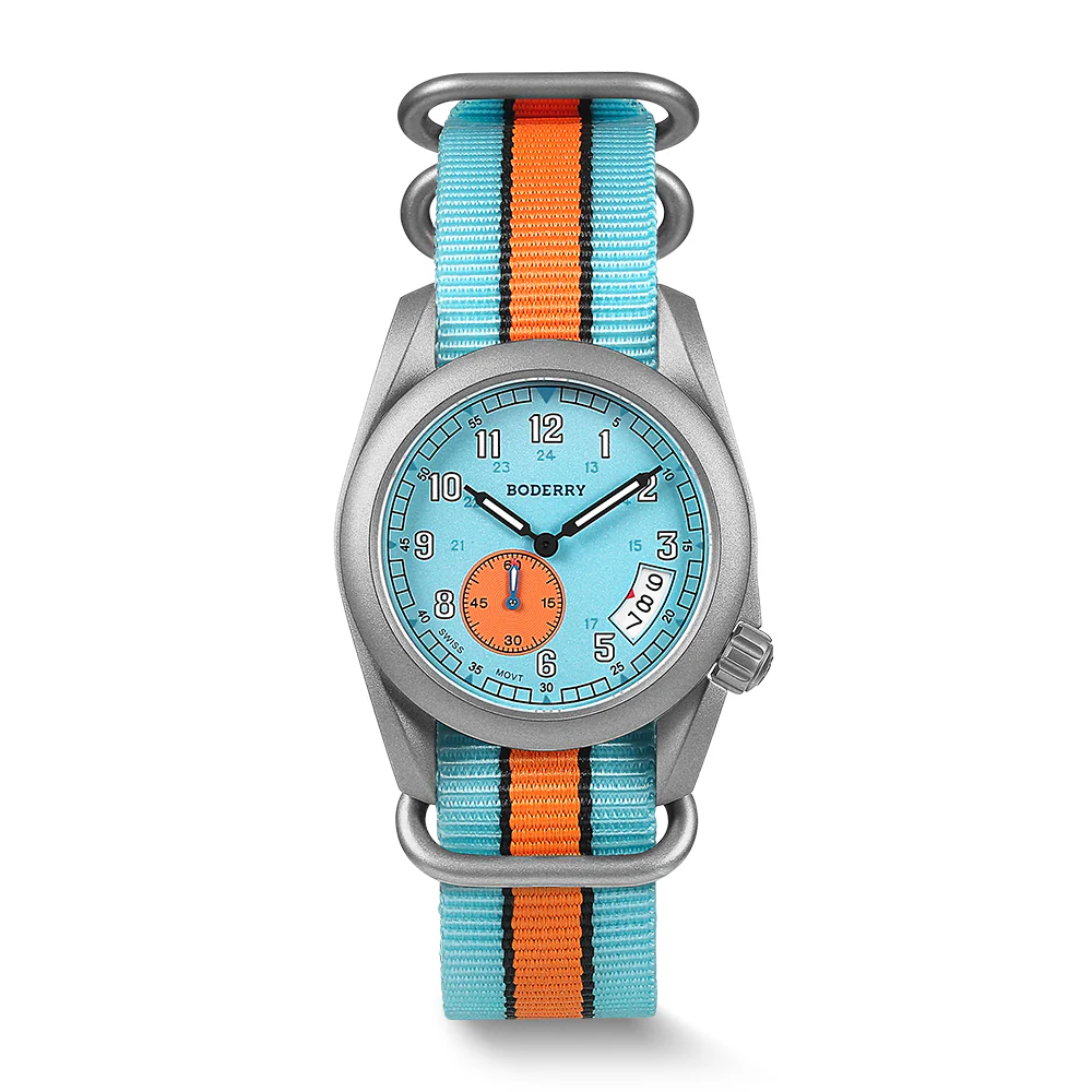 Boderry VOYAGER 38 - 100M Waterproof Titanium Field Watch | 917G