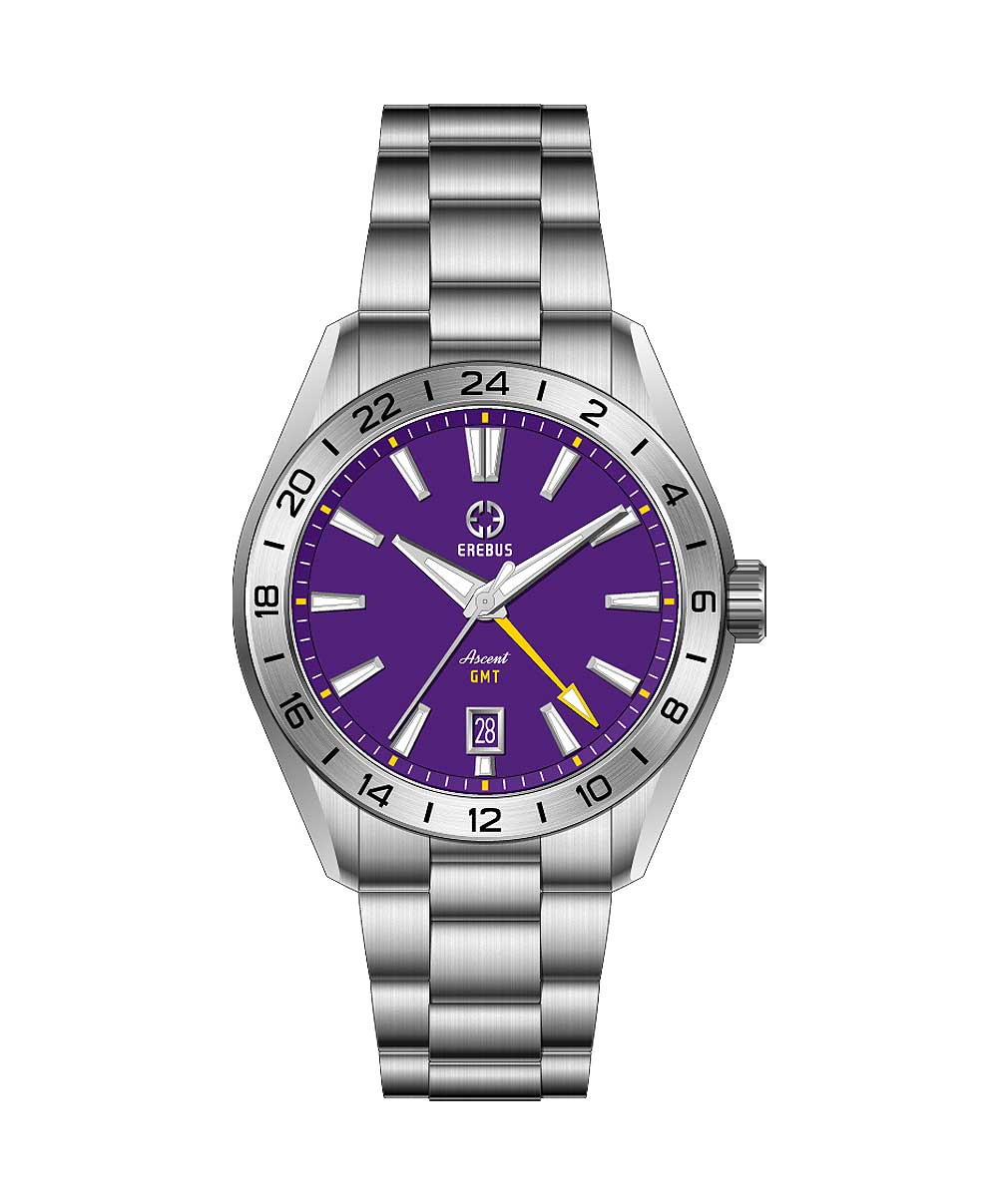 Erebus Watches ASCENT 40 GMT Purple