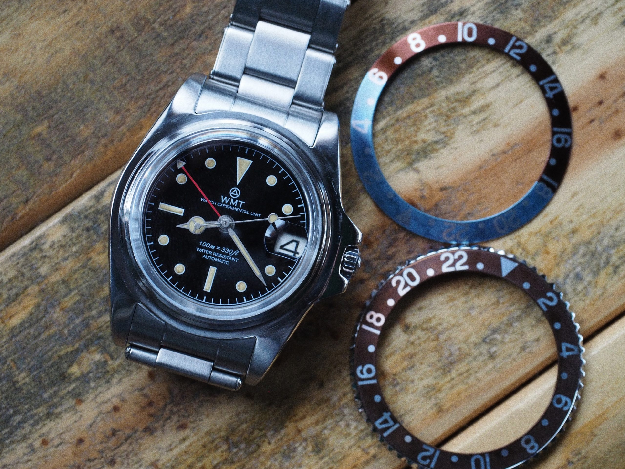 WMT Watches Sanford MKII – Interchangeable Bezel / Aged Edition