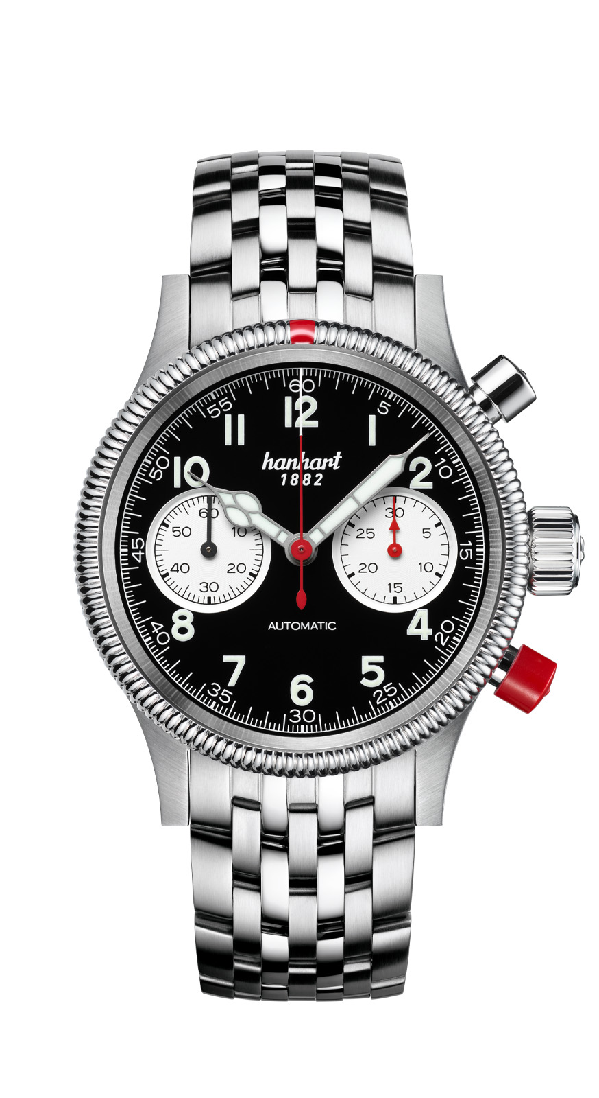 Hanhart PIONEER Mk II Reverse Panda, 40 mm