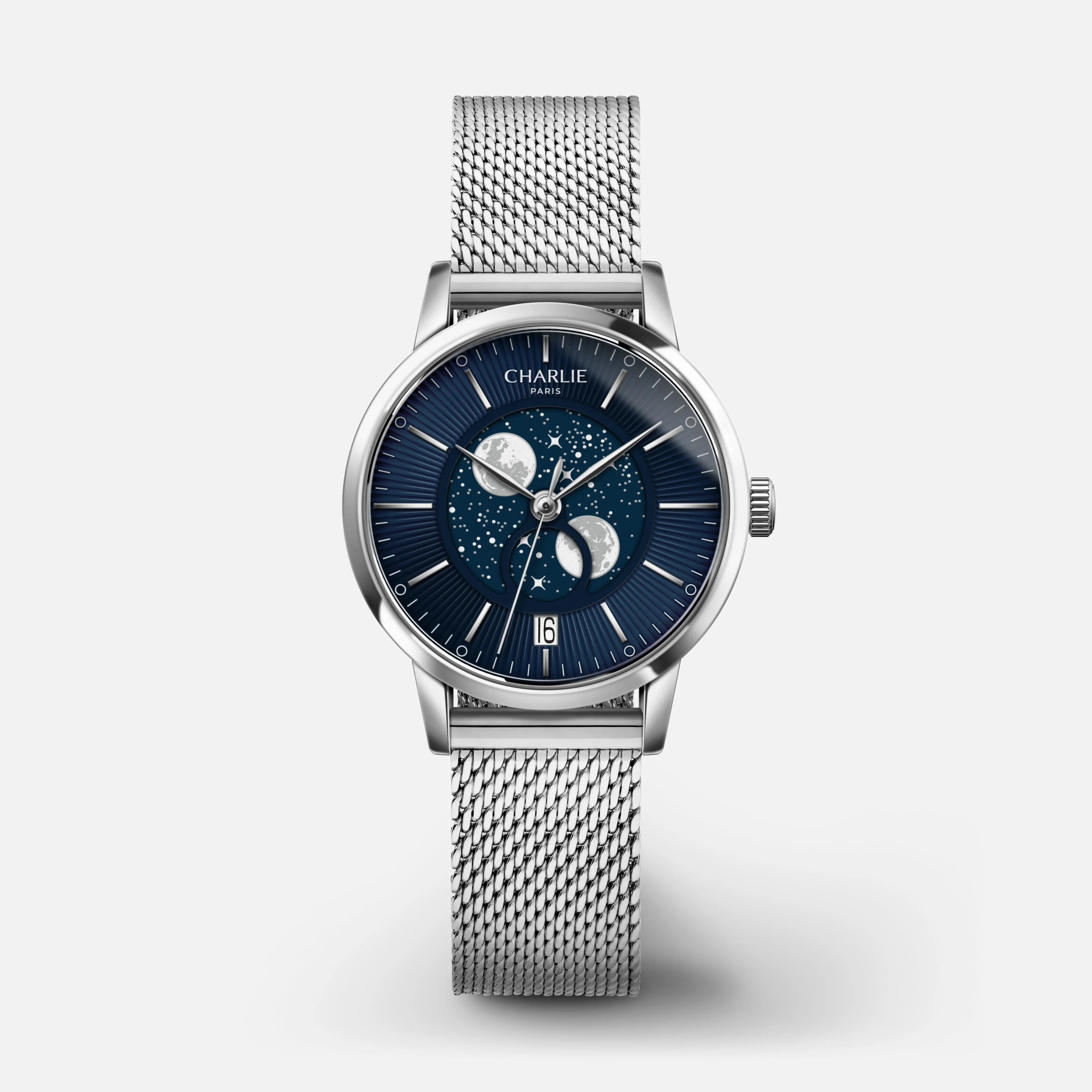 Charlie Paris SULLY - Phase de Lune - Acier & Bleu