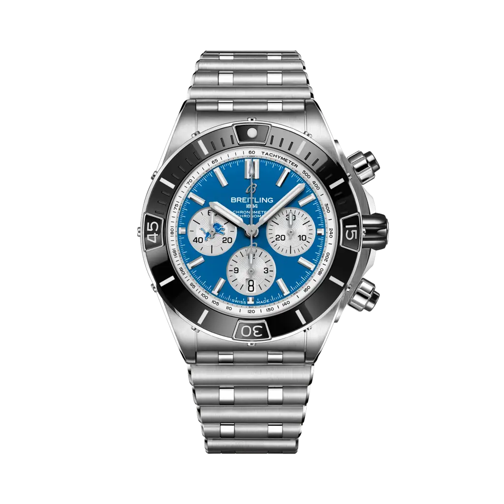 Breitling Super Chronomat B01 Chronograph 44 NFL Detroit Lions Edition