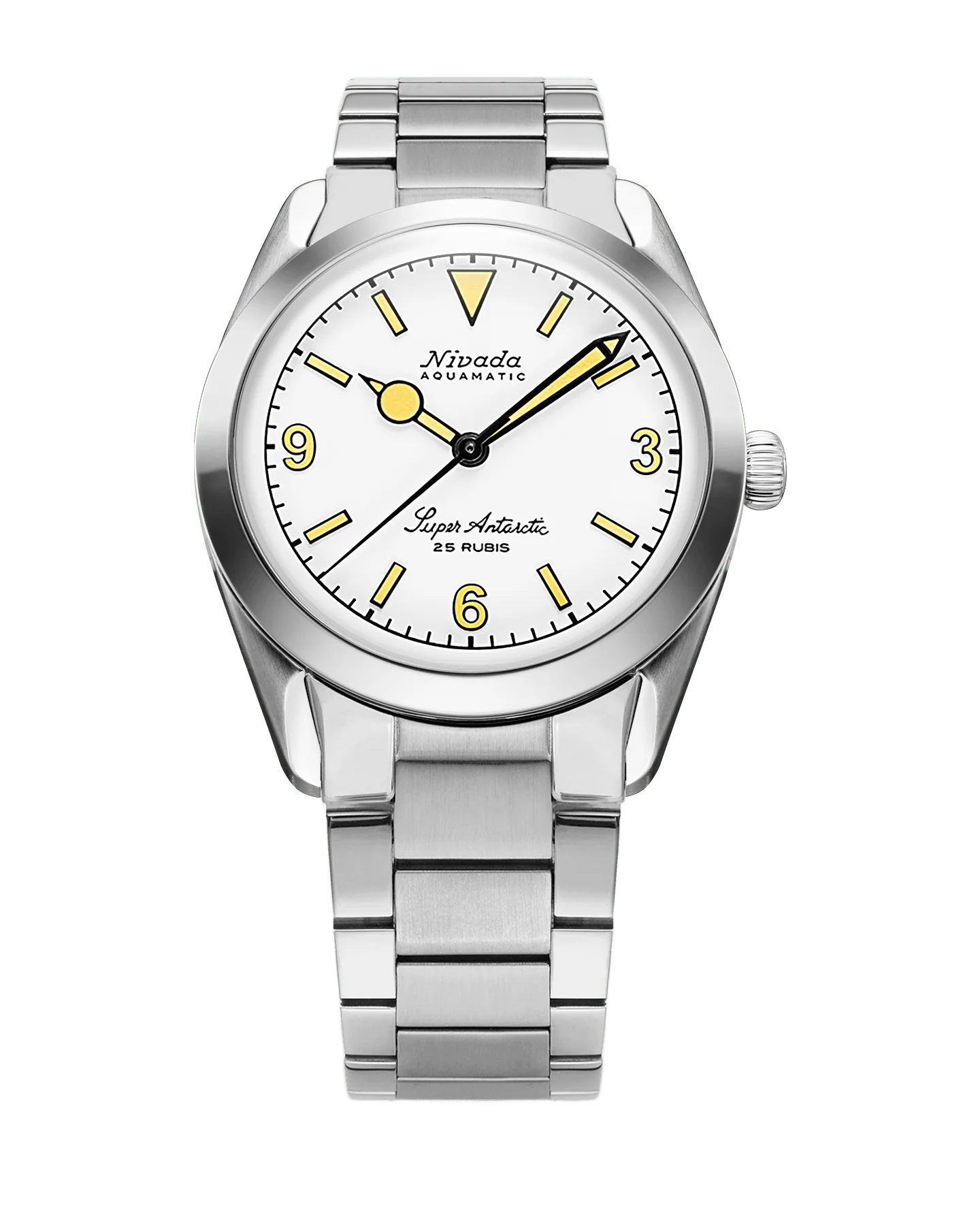 Nivada Grenchen SUPER ANTARCTIC WHITE 3.6.9 - BEIGE LUMINOVA - 38mm