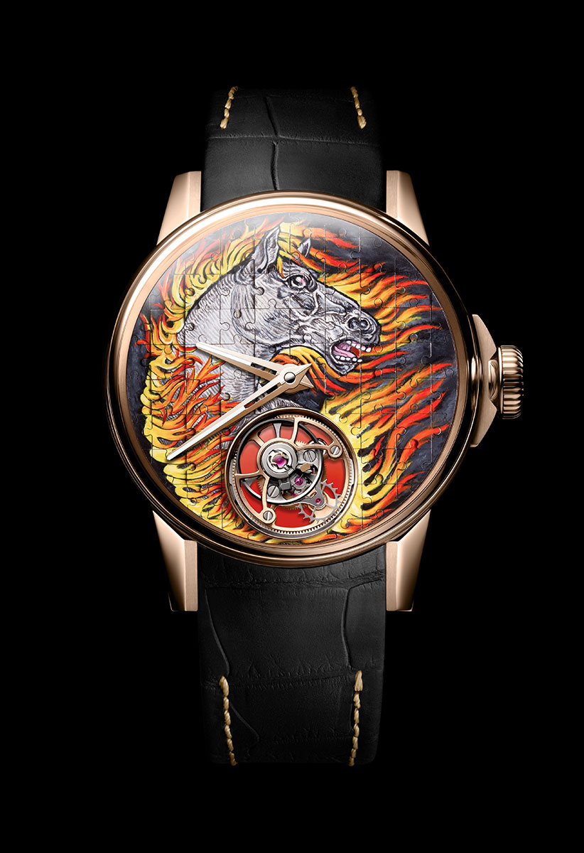 Louis Moinet Tourbillon Puzzle Fire Horse LM-135.50.FH