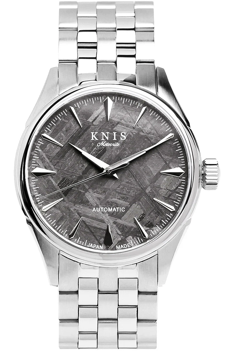 KNIS KNIS Meteorite Made in Japan Automatic Watch Men's Silver KN001-MT