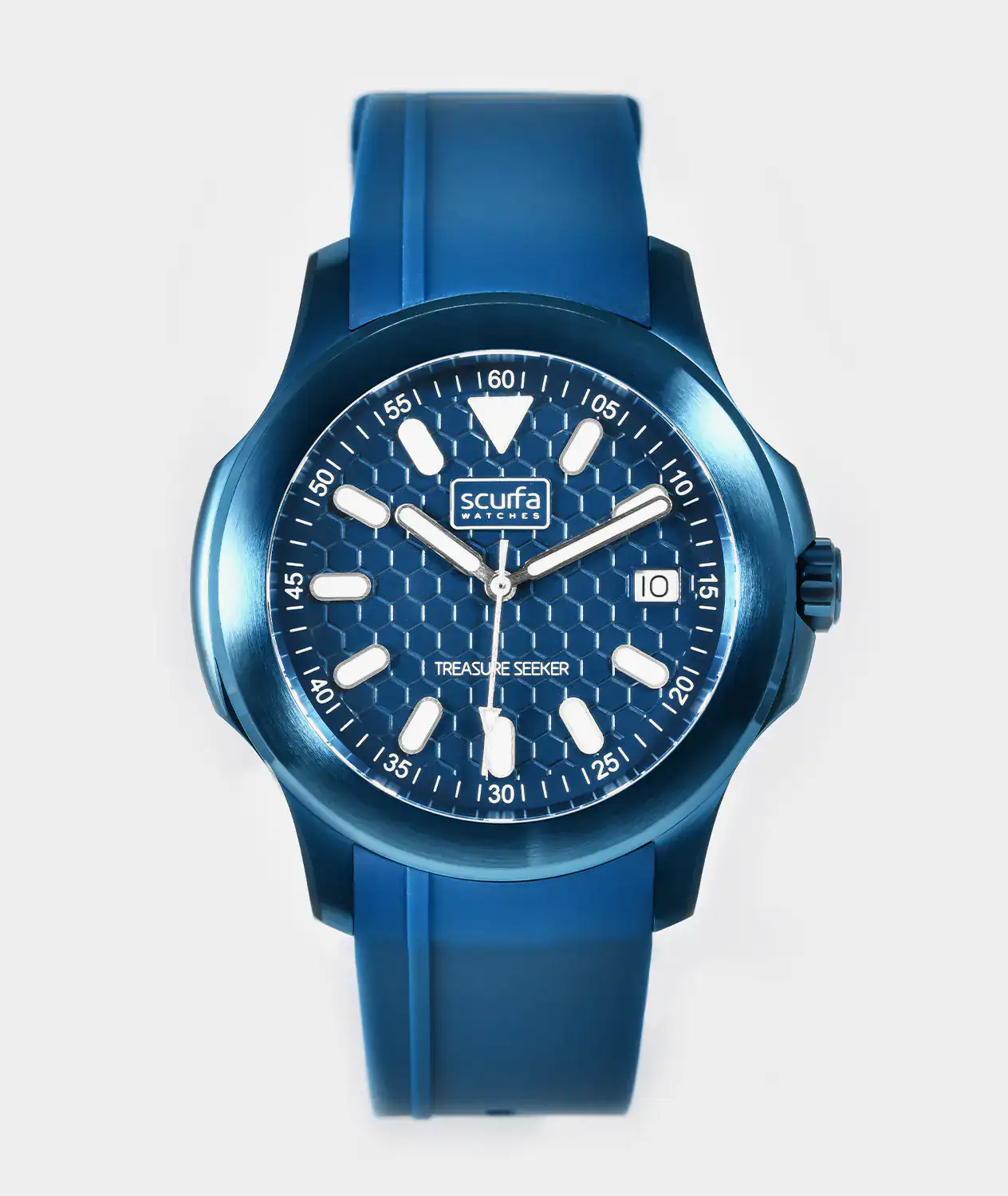 Scurfa Top Side Crew Stainless Steel Electric Blue Dial – Mens