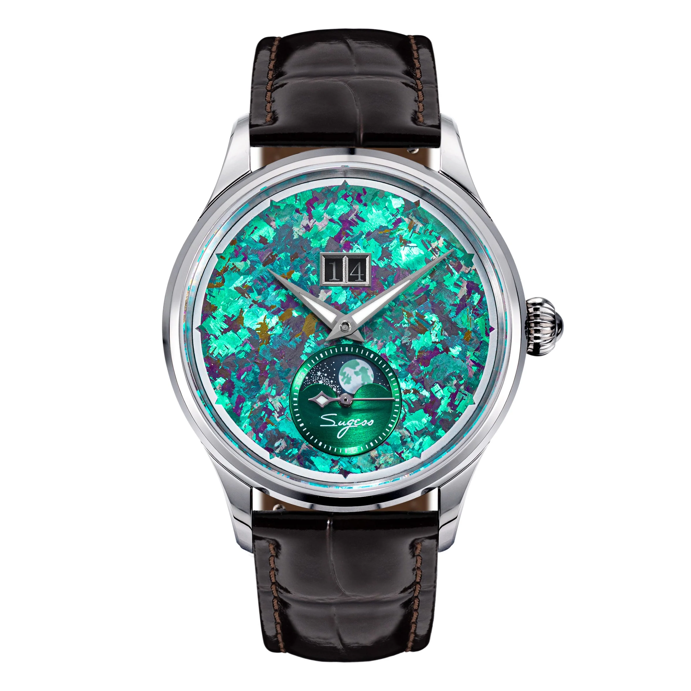 Sugess Sugess S401 MoonPhase Master Automatic Jade Green Dial