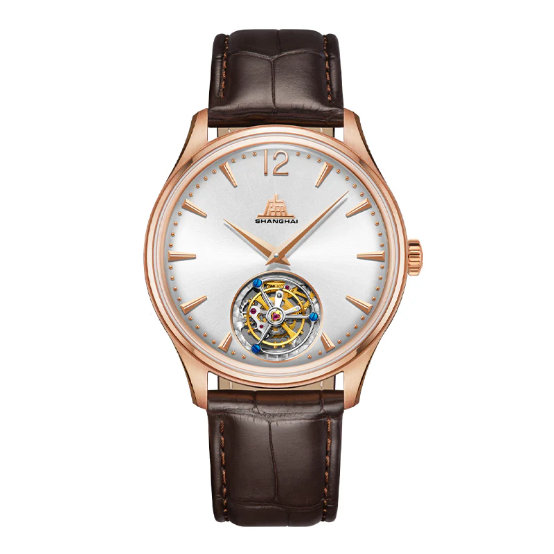 Shanghai Watch Shanghai 50s 39mm Watch - Tourbillon Rose (Limited Version)