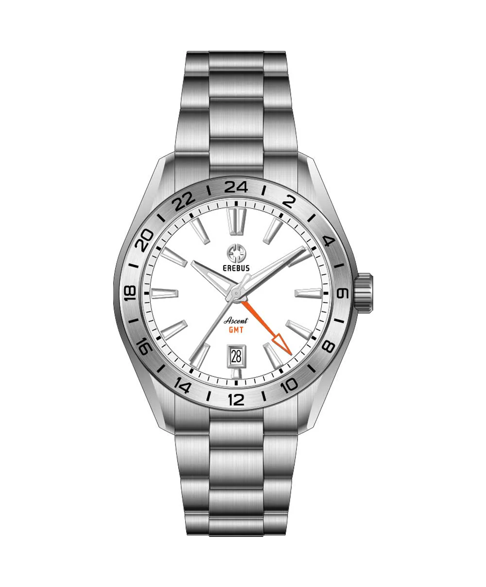Erebus Watches ASCENT 40 GMT White