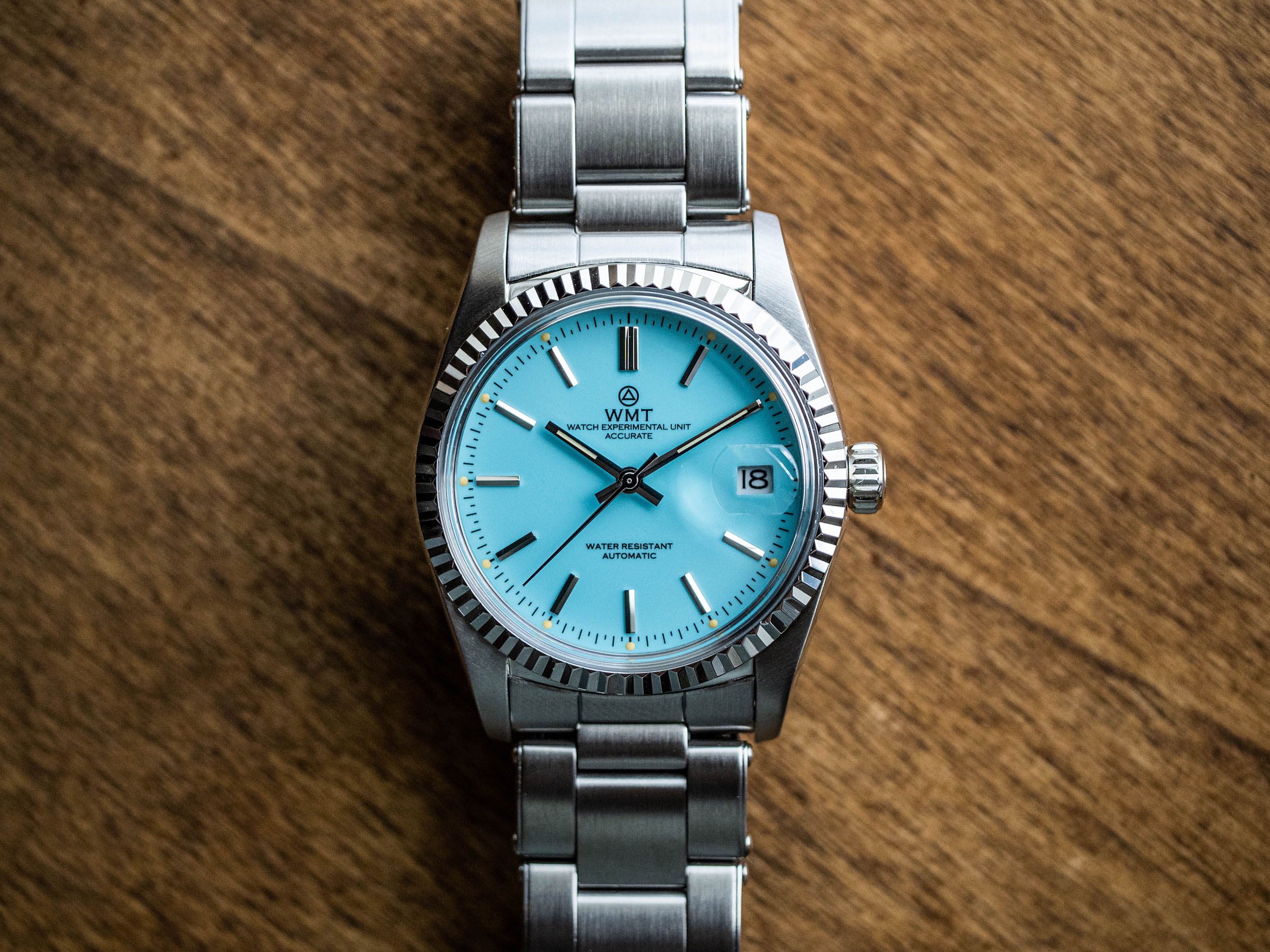 WMT Watches Cabochon – Glossy Sky Blue Dial