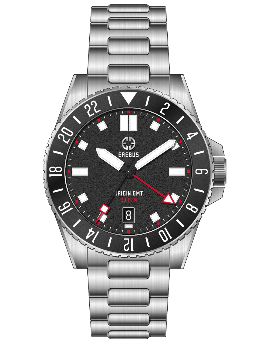 Erebus Watches ORIGIN GMT Classic Black