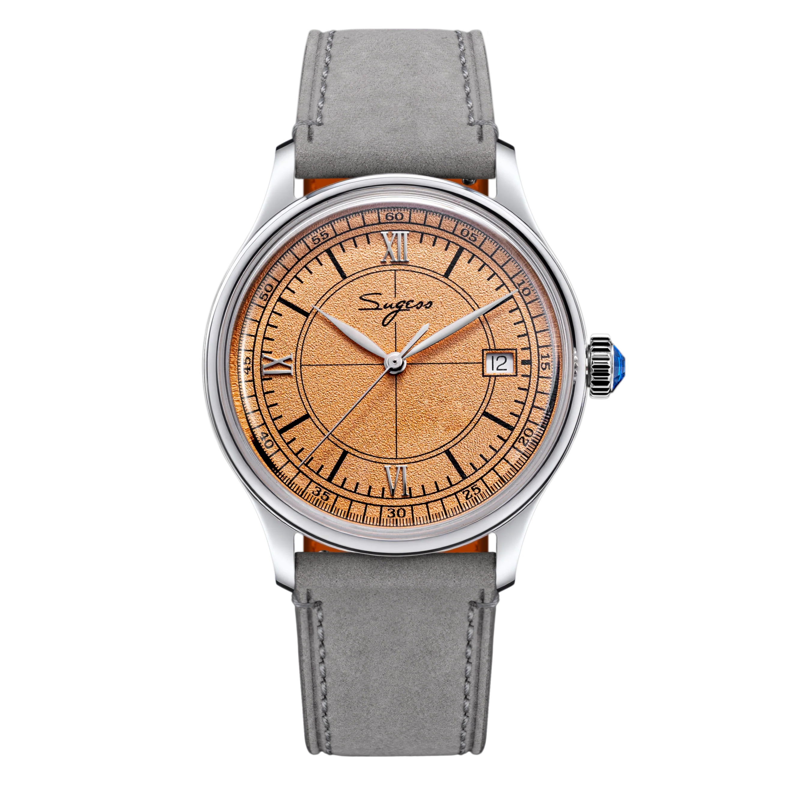 Sugess Heritage S455 Salmon Dial Stainless Steel Automatic