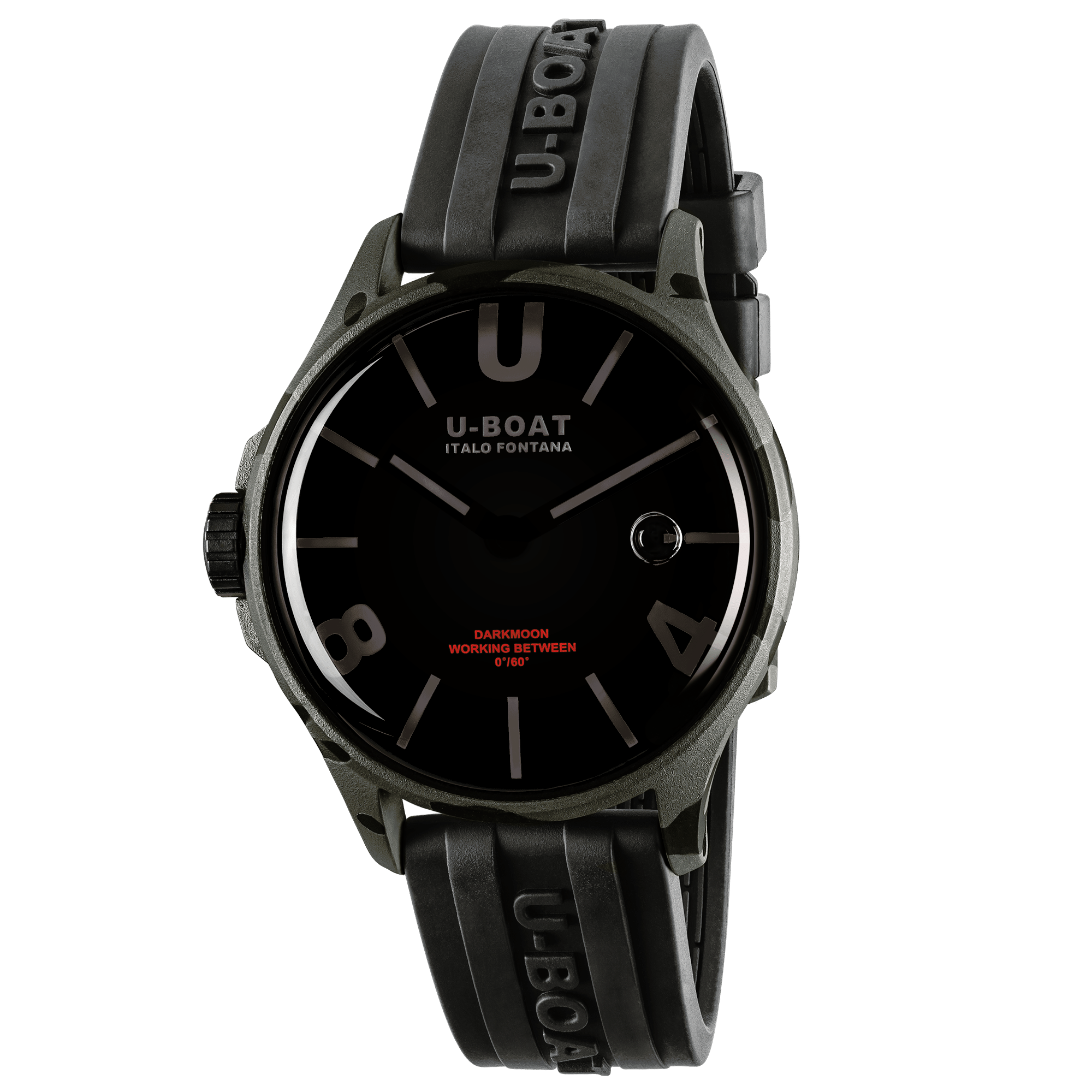 U-Boat DARKMOON 40 MM BK GREY CURVED CAMOUFLAGE