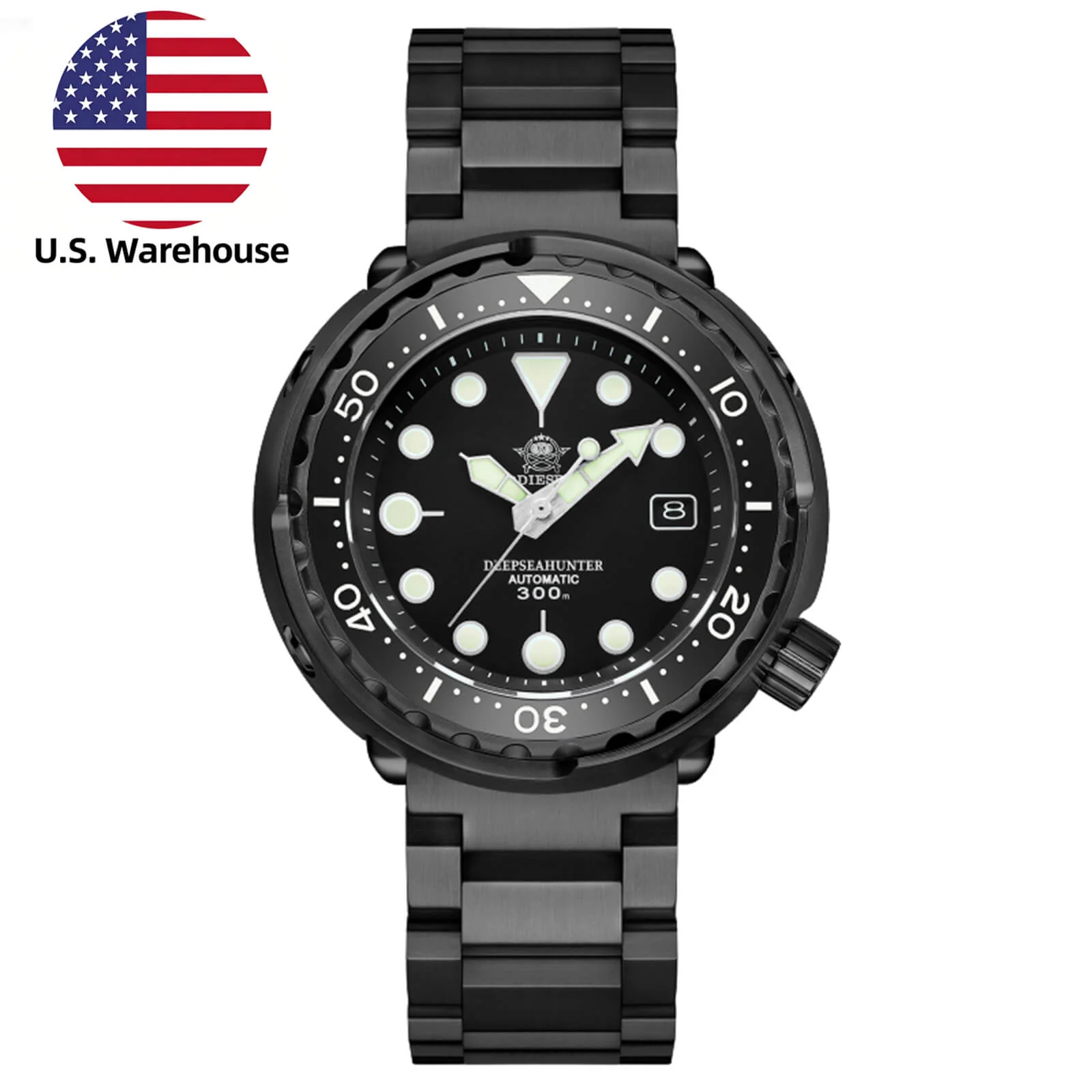 Addiesdive U.S. Warehouse -ADDIESDIVE® Automatic Diver Watch Tuna Diver 300M ( MY-H5B)