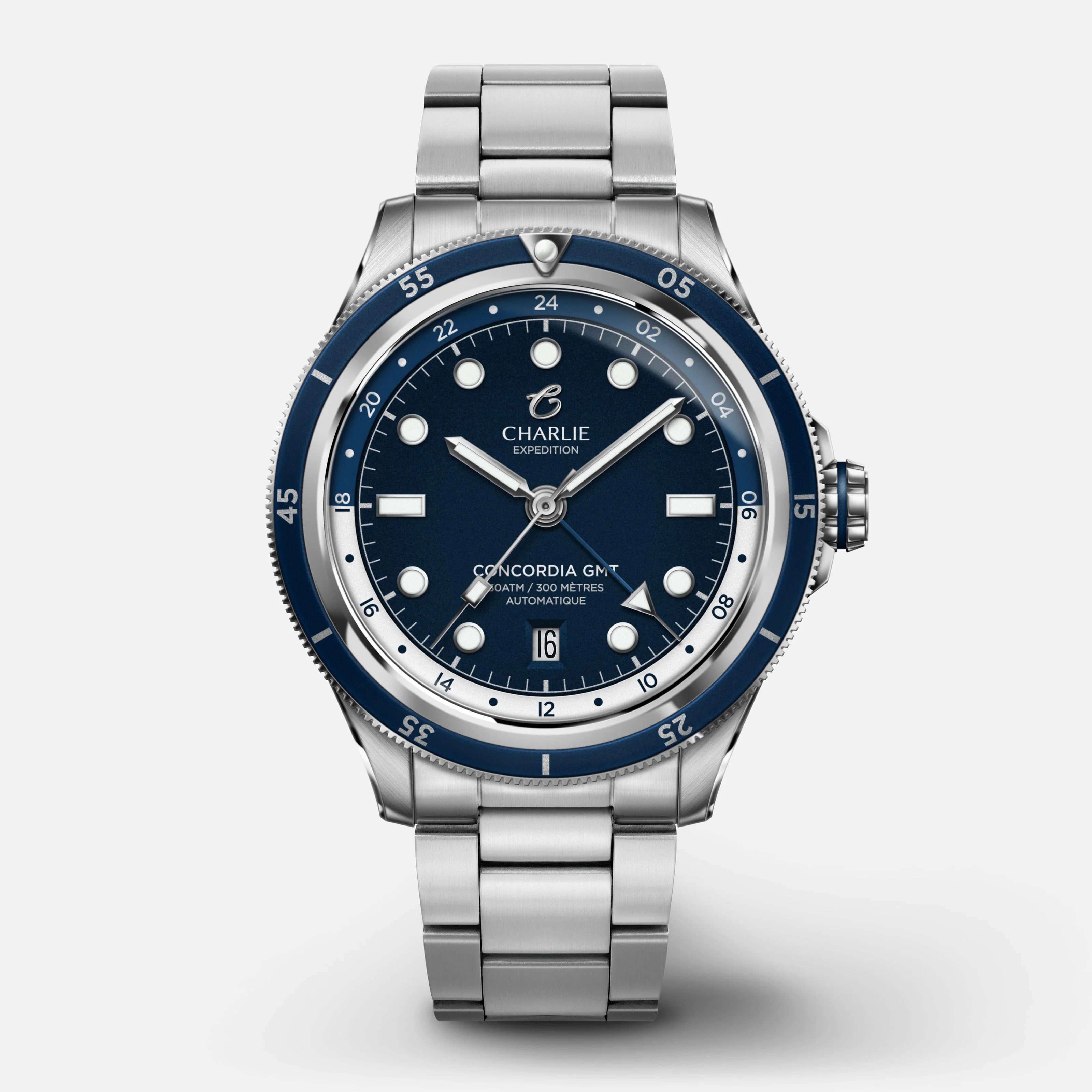 Charlie Paris CONCORDIA - GMT - Bleu Antarctique