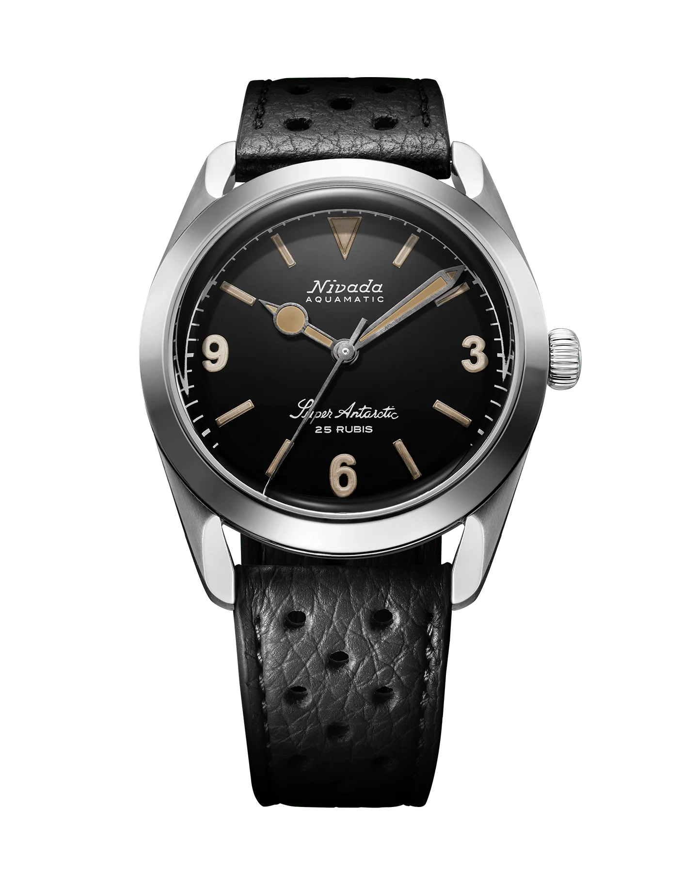 Nivada Grenchen SUPER ANTARCTIC 3.6.9 BLACK- 38mm