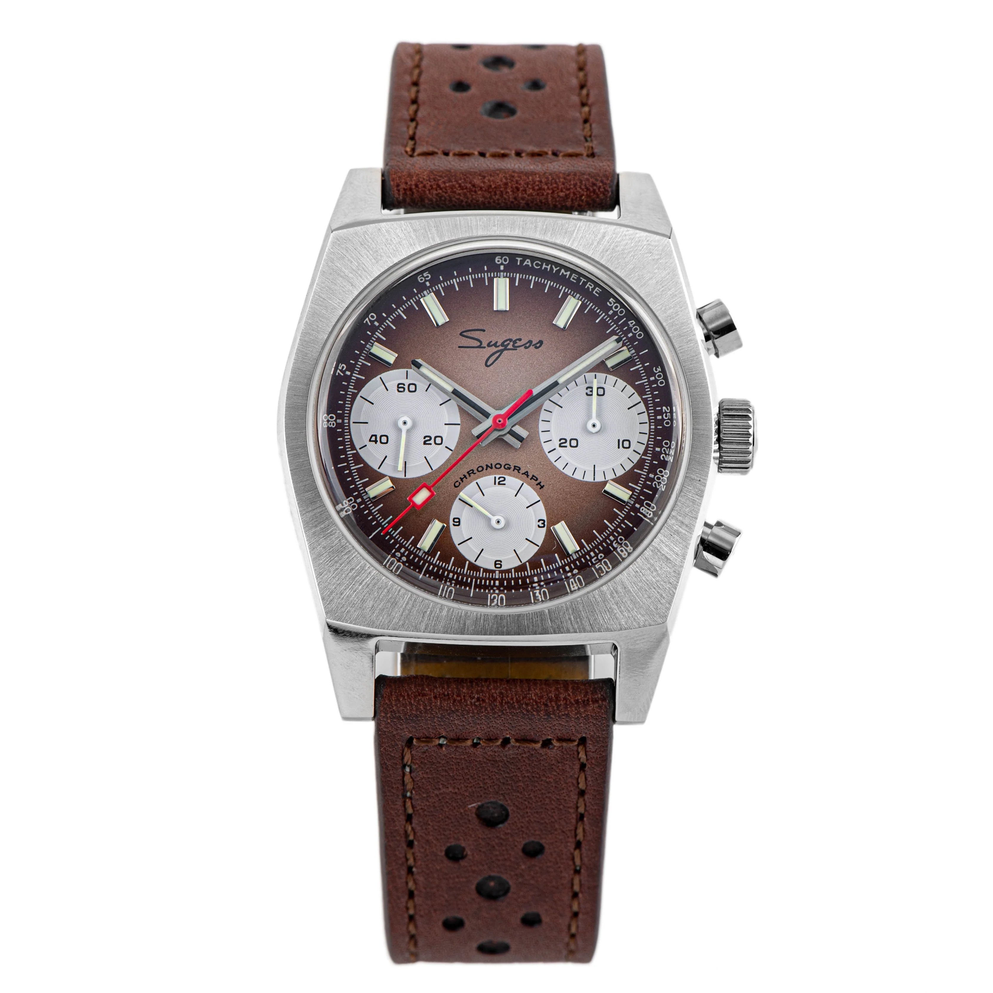 Sugess Chrono Heritage S419 Chronograph Smoke Fume Dial