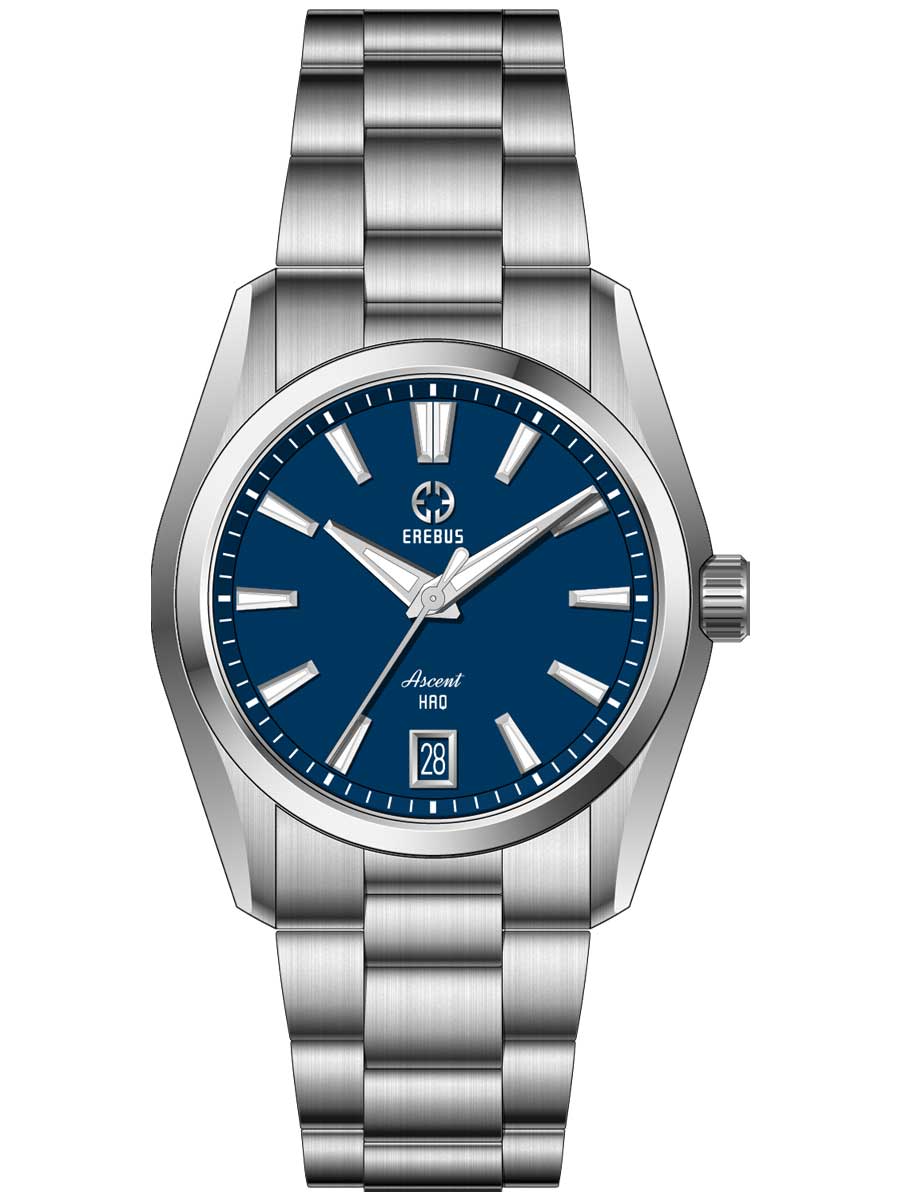Erebus Watches ASCENT HAQ 36 Blue Enamel