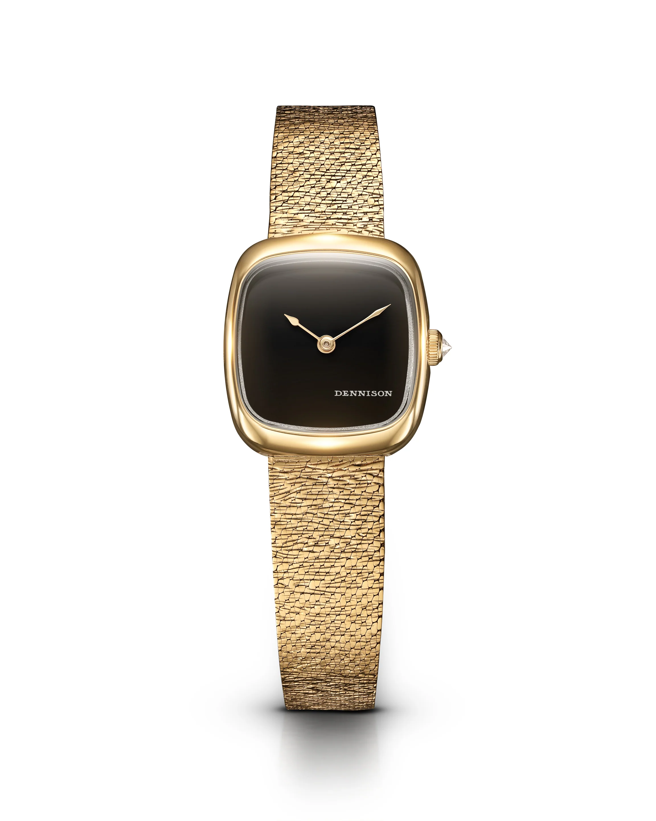 Dennison Mini Black Onyx In Gold