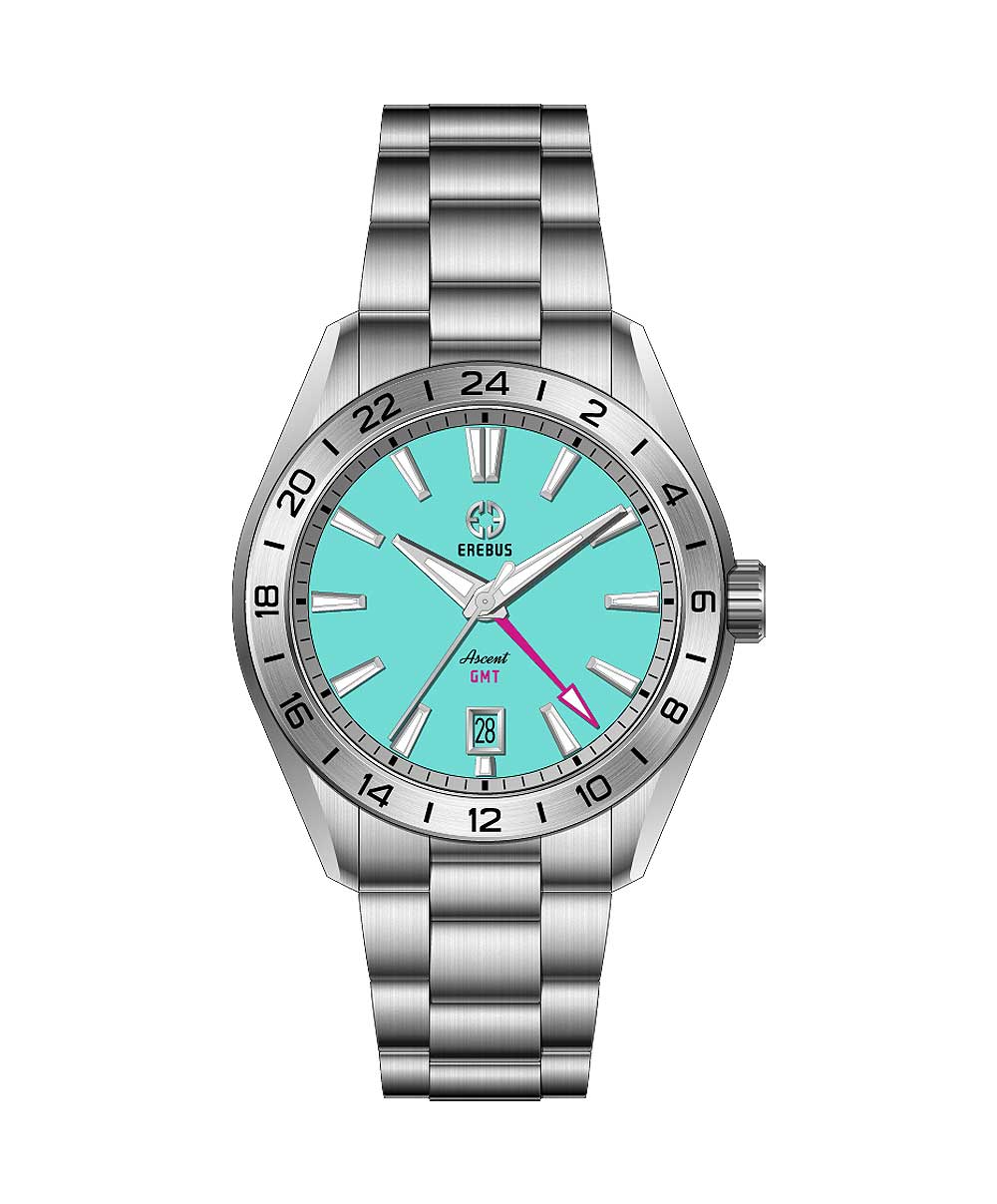 Erebus Watches ASCENT 40 GMT Aqua