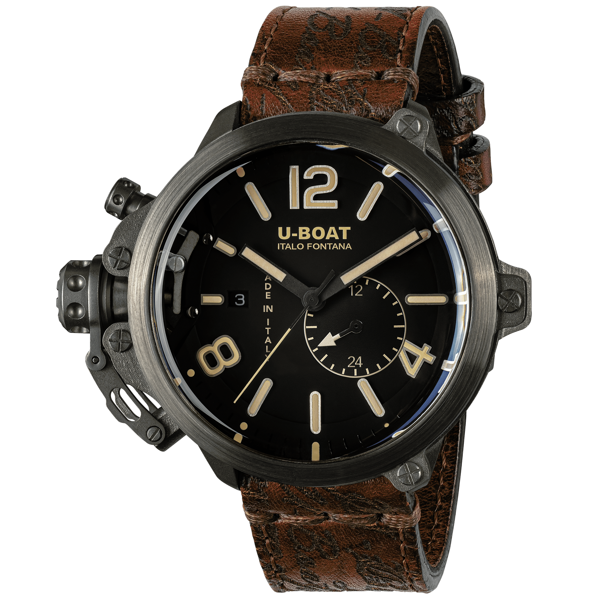 U-Boat CAPSULE 50MM TITANIUM BK BE